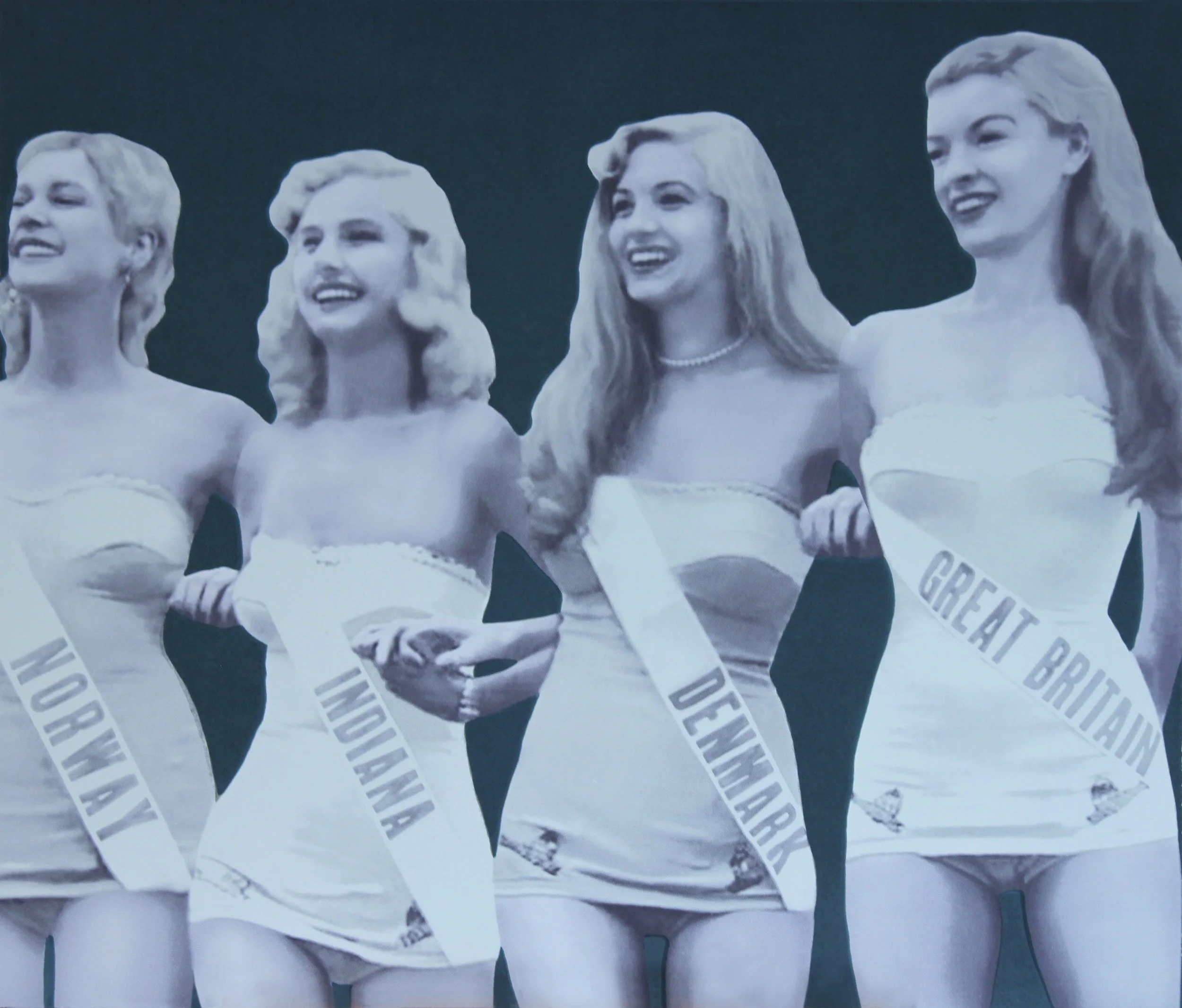 Paper Dolls 2020, Screenprint on Somerset Satin Paper 300gsm, Paper Size: 84 x 72 cm; Print Size: 84 x 72 cm, Edition of 6
