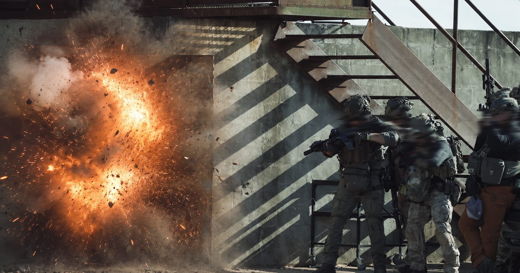 C-BOS supports realistic explosive breaching while reducing avoidable reflected exposure