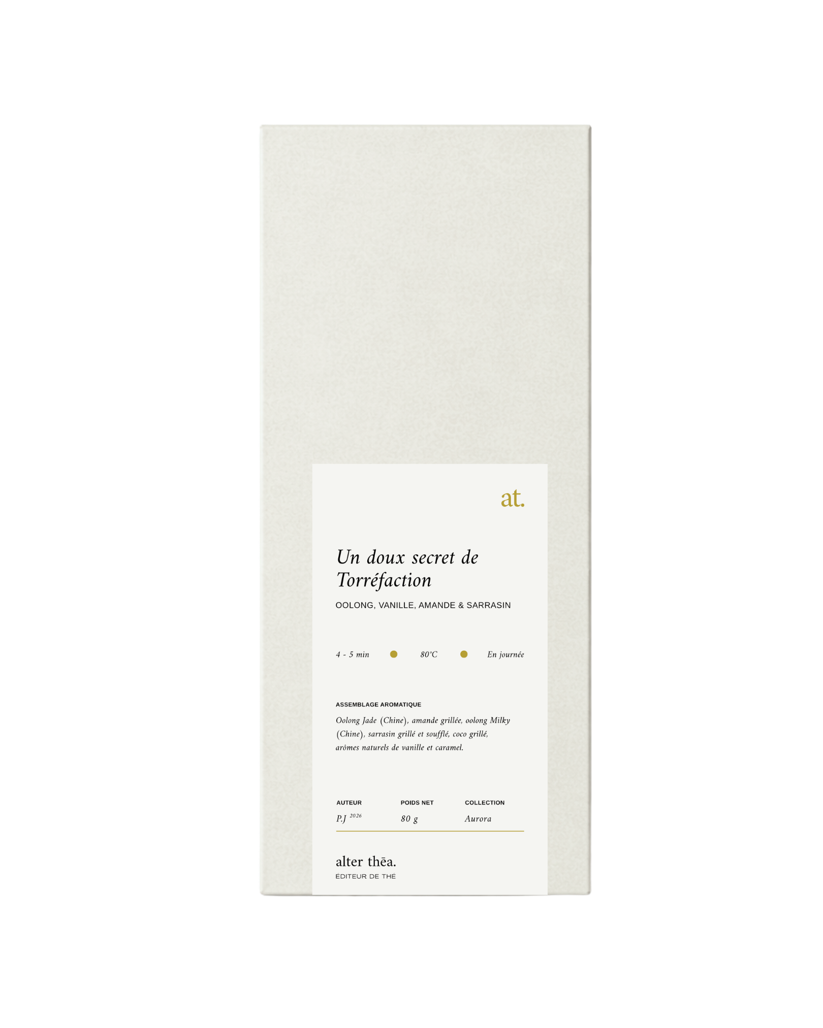 Un doux secret de Torréfaction : Thé Oolong, Vanille, Amande & Sarrasin