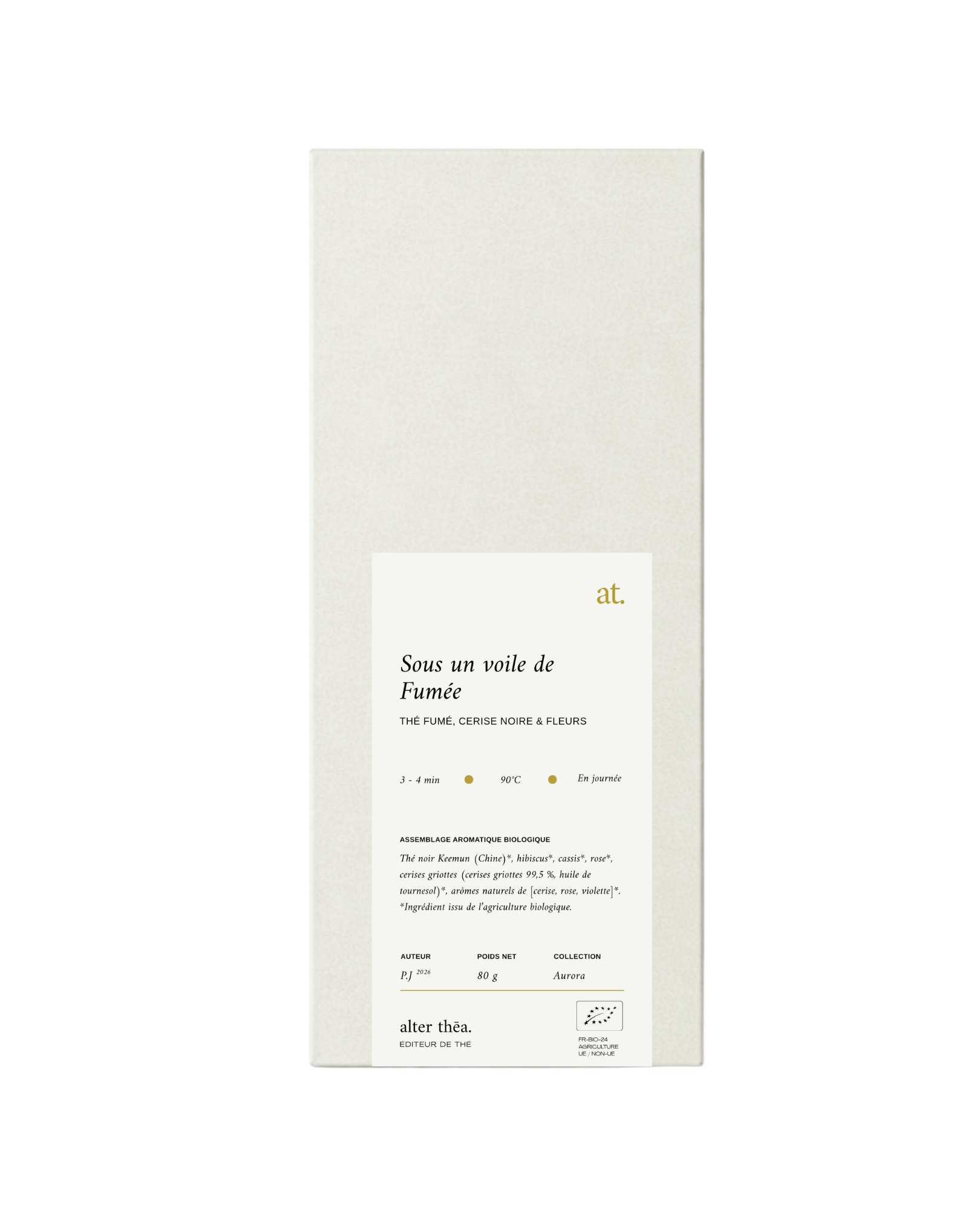 Sous un Voile de Fumée : Thé Fumé, Cerise Noire & Fleurs
