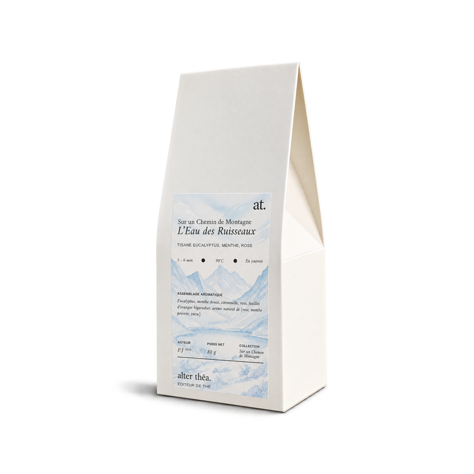 L’Eau des Ruisseaux :  Tisane Eucalyptus, Menthe, Rose