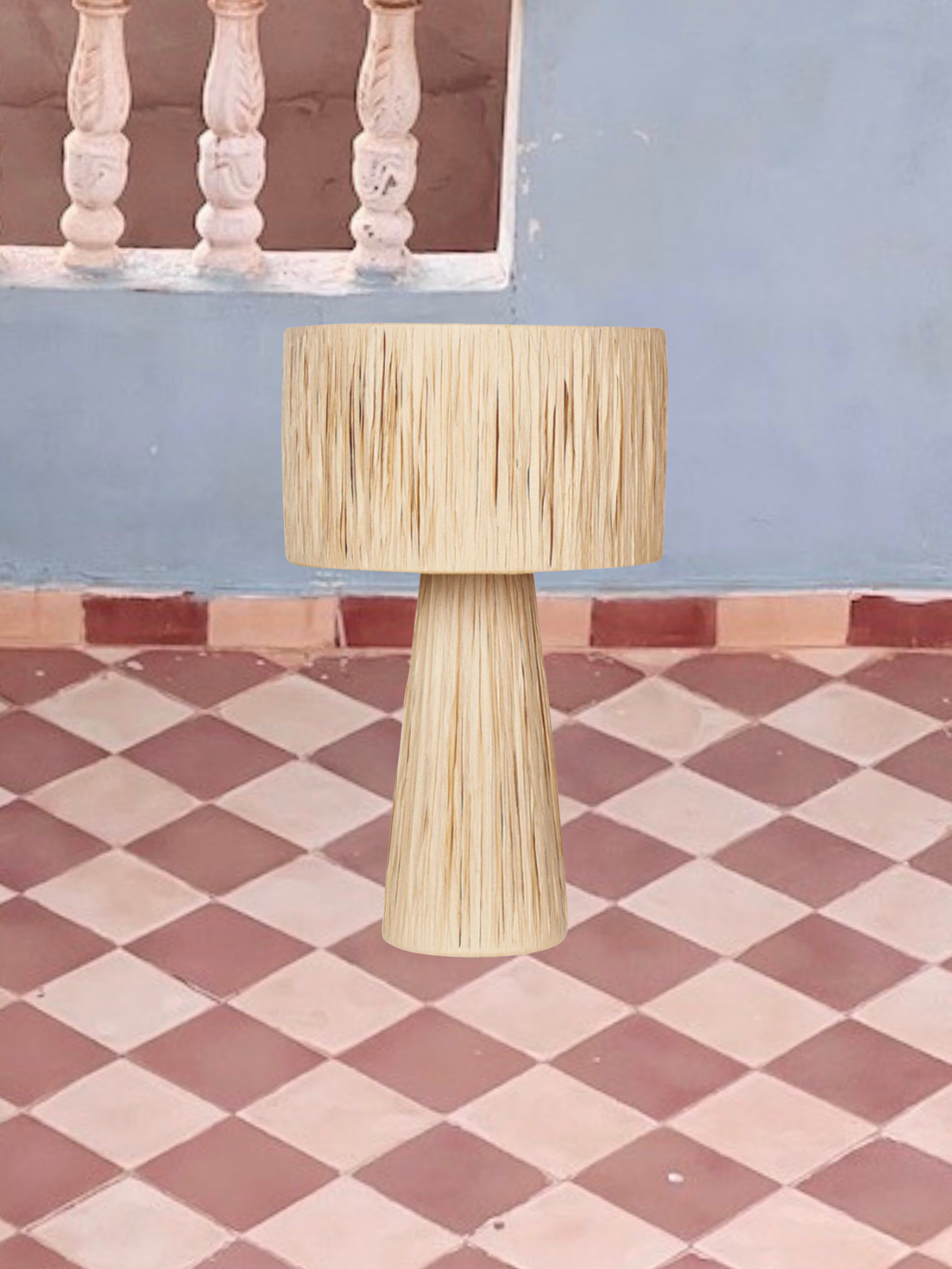 Original Moroccan Raffia Lamp