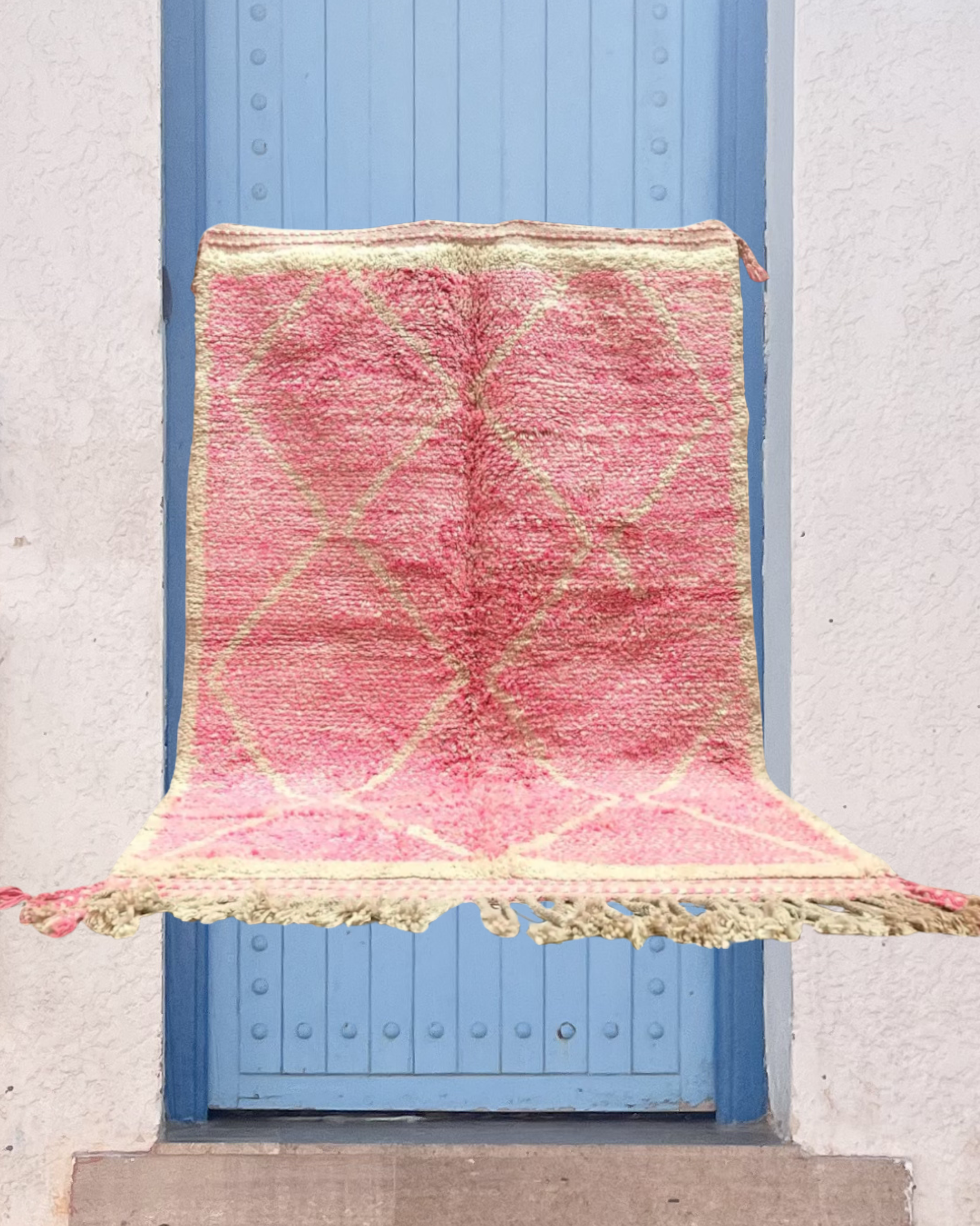 Pink Desert Diamond Moroccan Rug