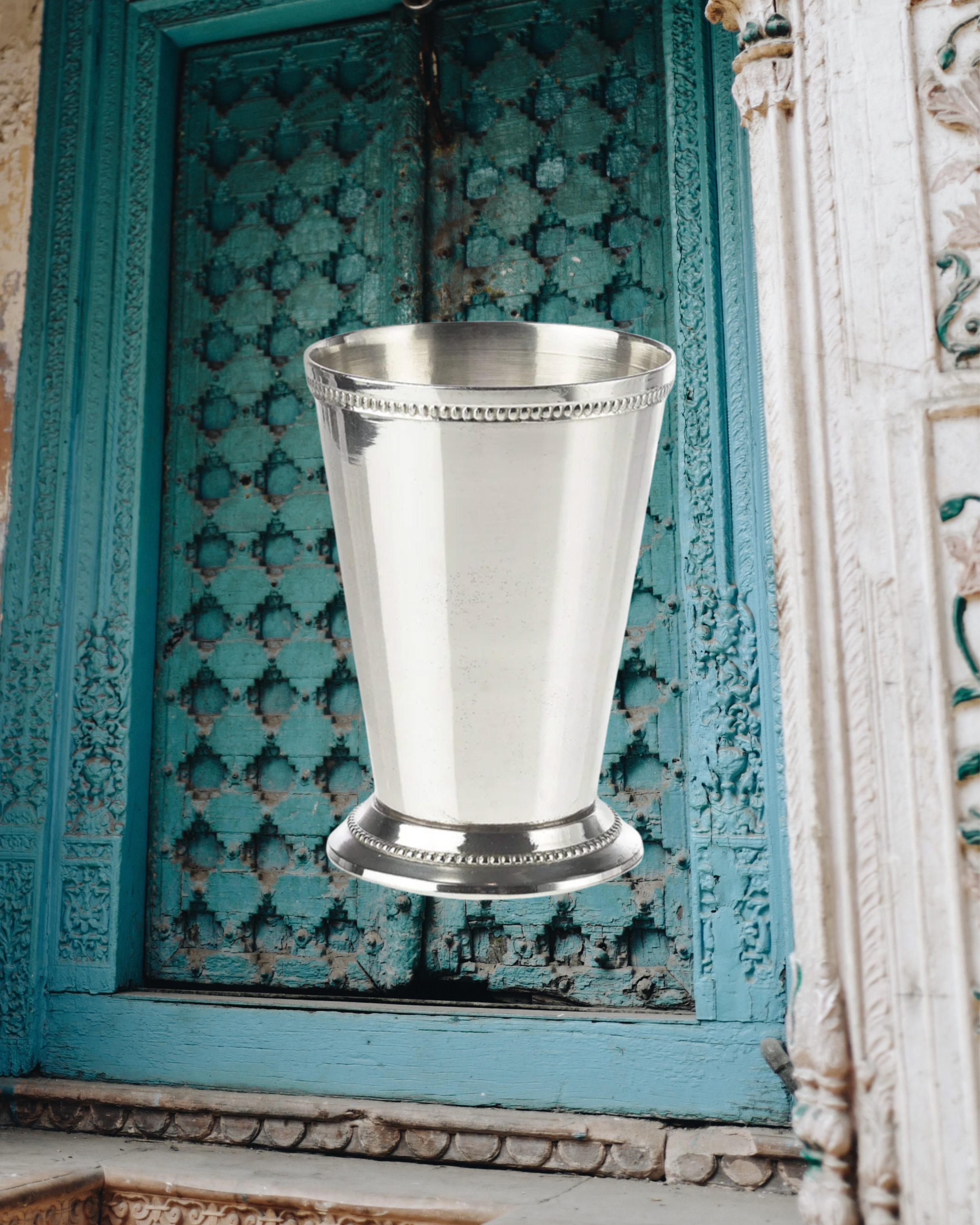 Indian Silver Julep Vase