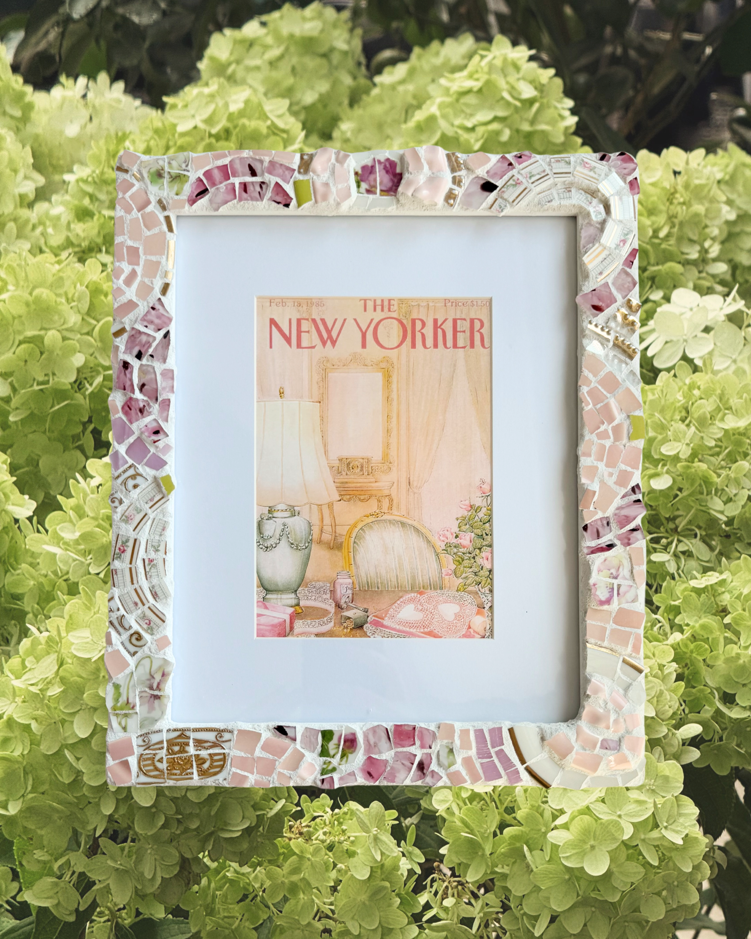 Pink Mosaic Picture Frame