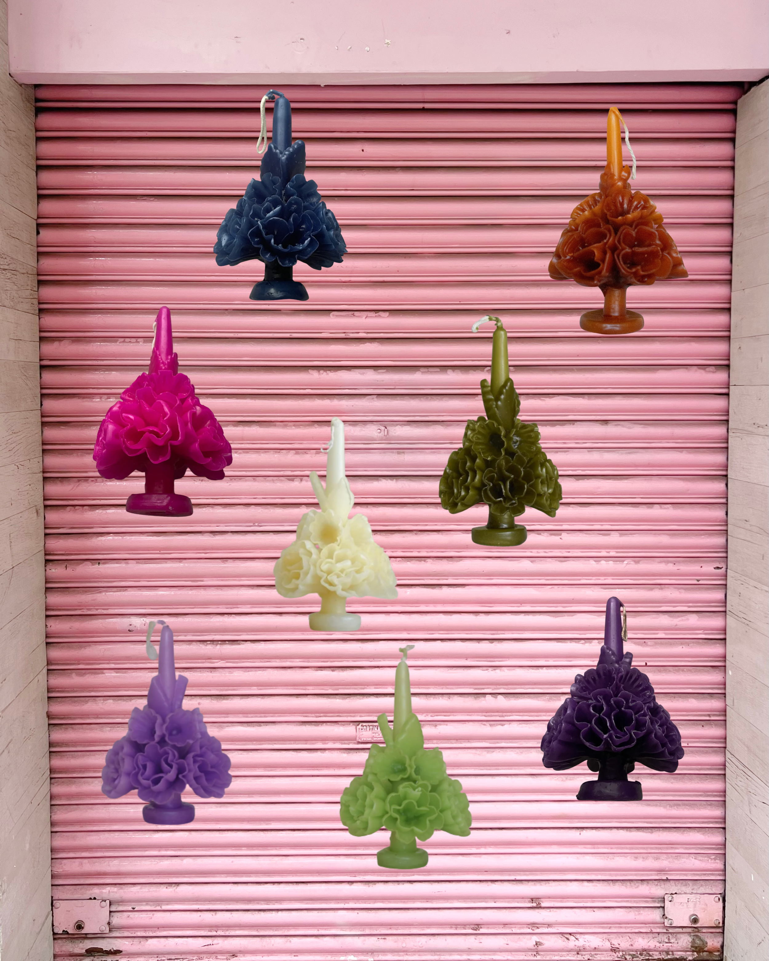 Oaxacan Petite Floral Taper Candles