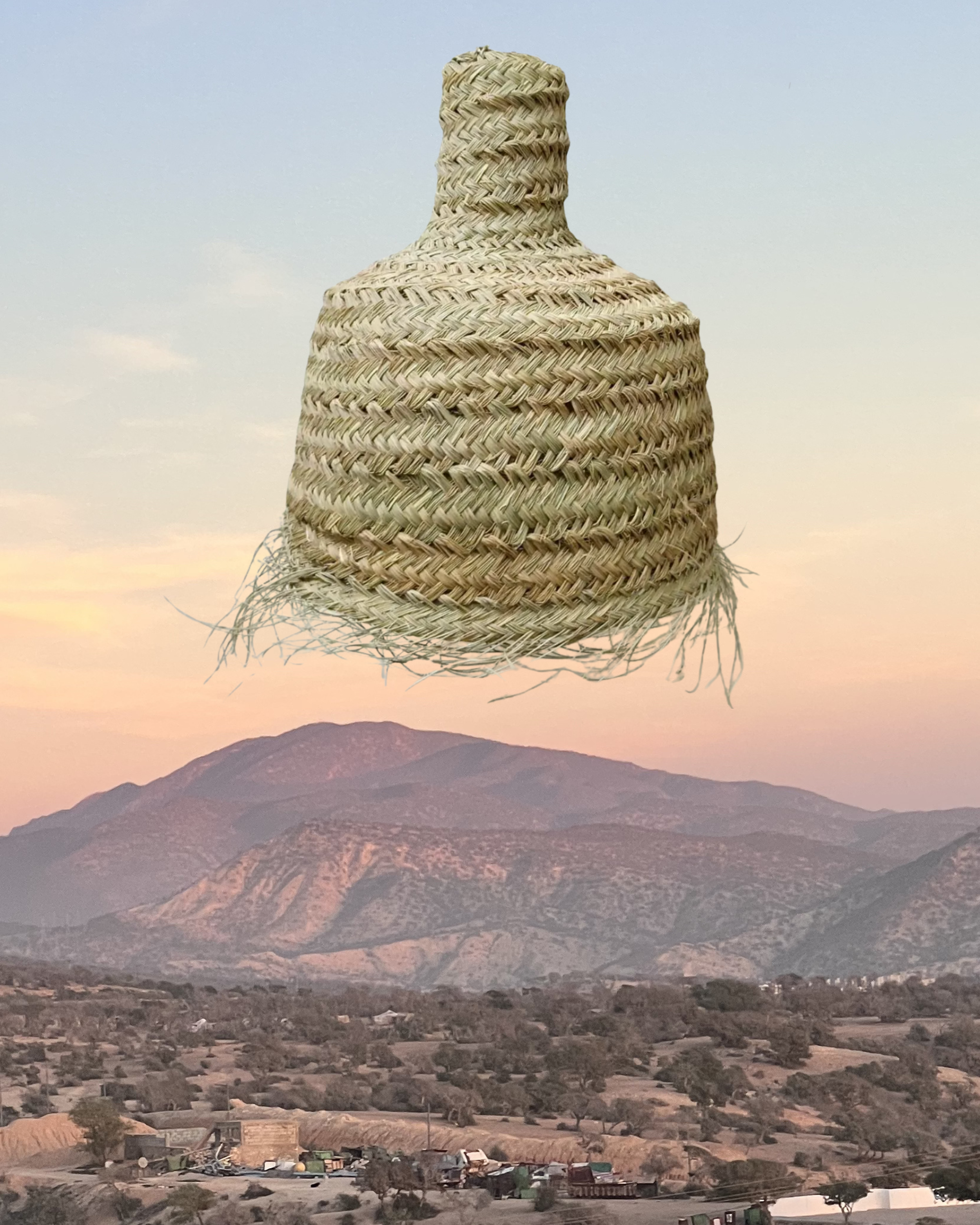 Desert Straw Moroccan Pendant