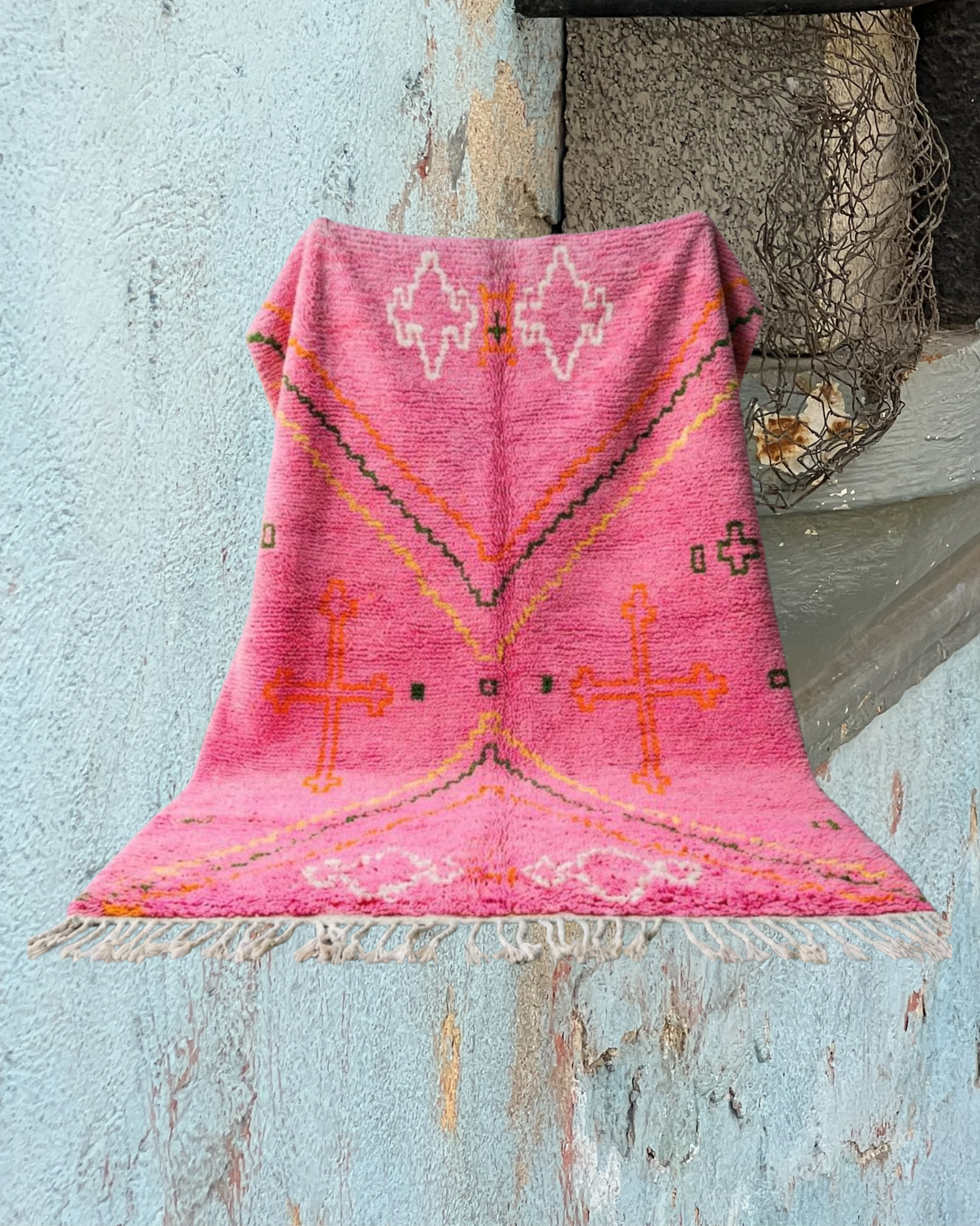 Pink Boujaad Moroccan Rug