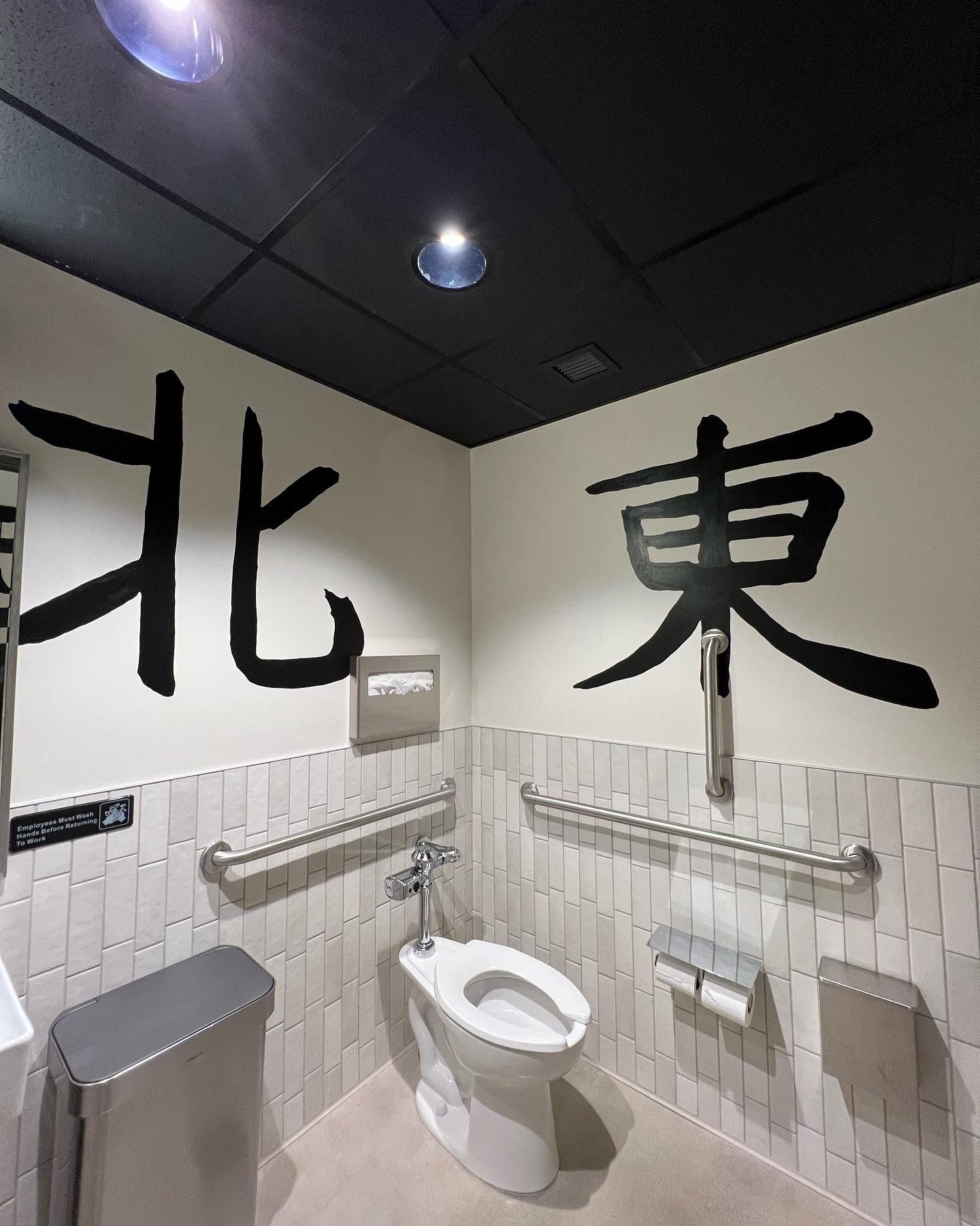 Multi-Space Installation featuring custom murals, large-scale plexiglass artworks and resin-coated oil paintings. The project integrated spray paint, acrylic, oil, gold leaf and resin across dining bars, private spaces and restrooms.
