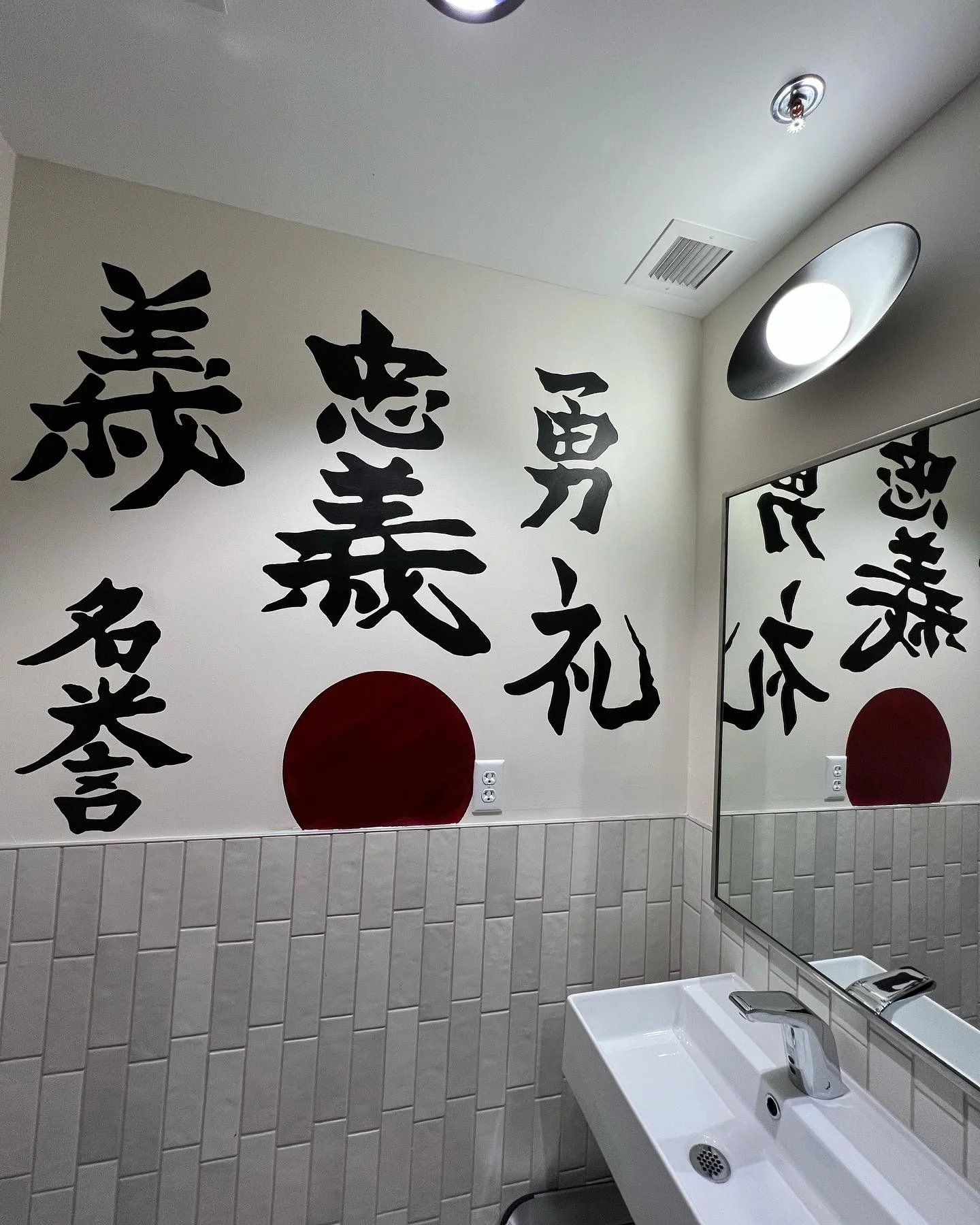 Multi-Space Installation featuring custom murals, large-scale plexiglass artworks and resin-coated oil paintings. The project integrated spray paint, acrylic, oil, gold leaf and resin across dining bars, private spaces and restrooms.