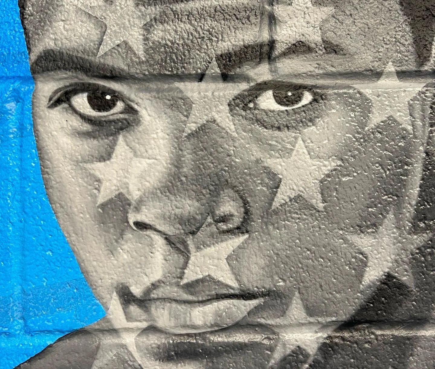 Interior mural commissioned by the LeBron James Family Foundation for House Three Thirty. The portrait of Muhammad Ali was created using acrylic and oil paint, honoring legacy, resilience and cultural impact.