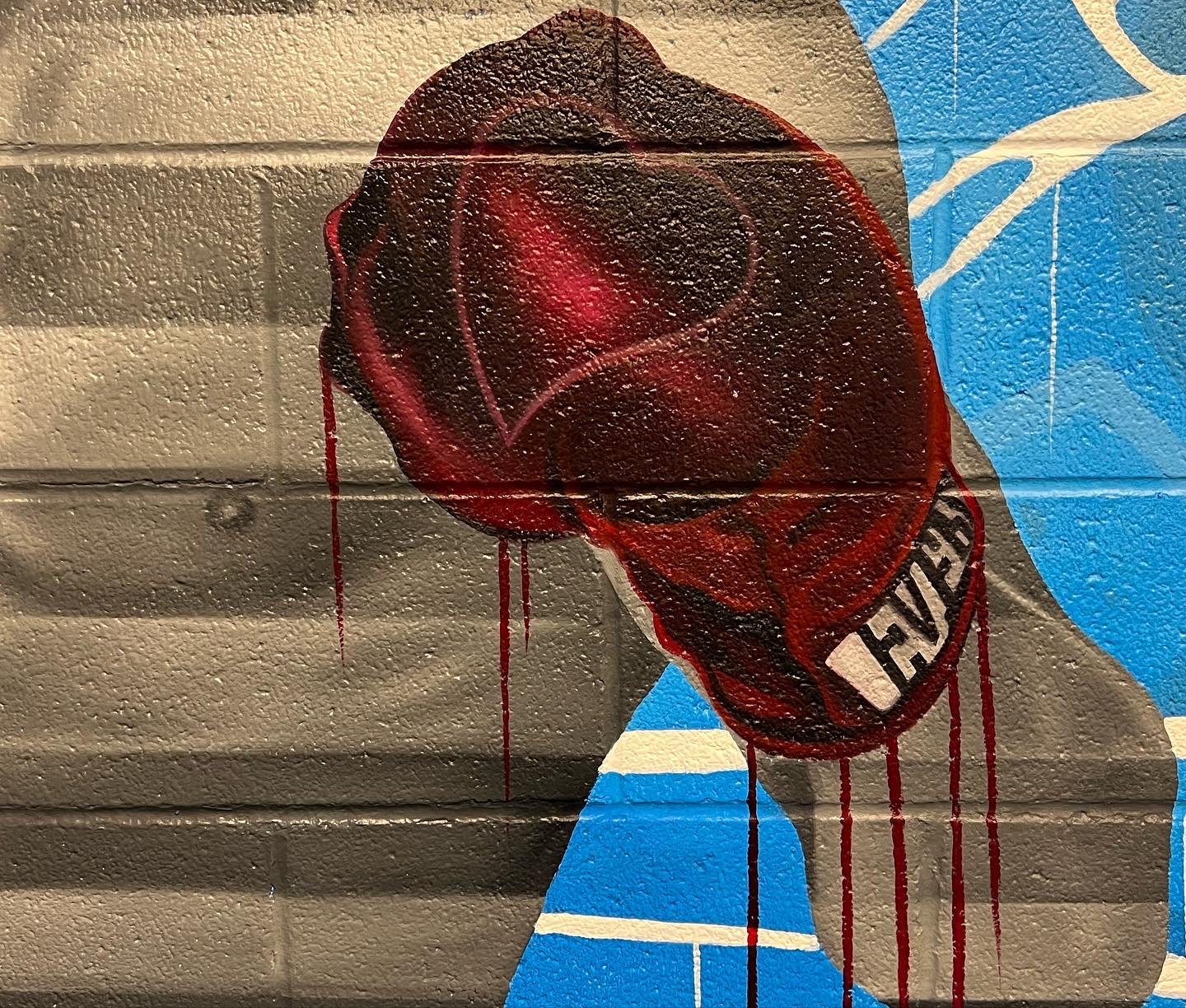 Interior mural commissioned by the LeBron James Family Foundation for House Three Thirty. The portrait of Muhammad Ali was created using acrylic and oil paint, honoring legacy, resilience and cultural impact.