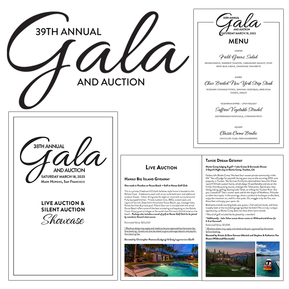 Gala Design Suite - Logo, Menu, Program Booklet