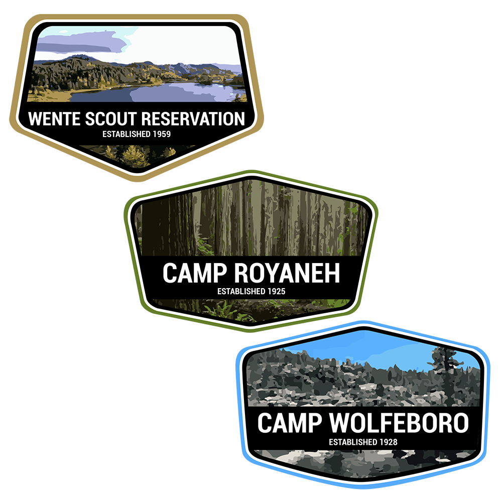 Summer Camp Patch Designs for Patch Hats