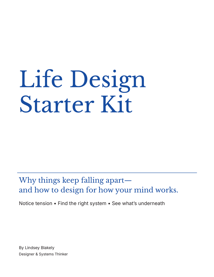 Life Design Starter Kit Cover Page