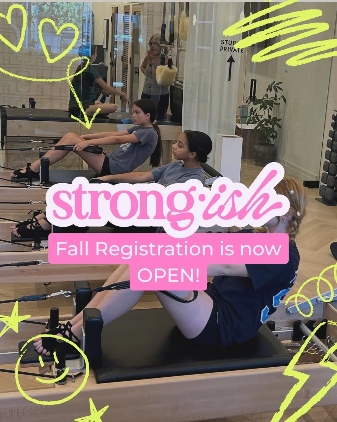 STRONGISH&trade; REGISTRATION IS OFFICIALLY OPEN!

Registration for our fall Strongish&trade; Teen Program is now open at Toluca Lake Pilates.

Designed for tweens + teens, Strongish&trade; helps build strength, confidence, coordination, and healthy 