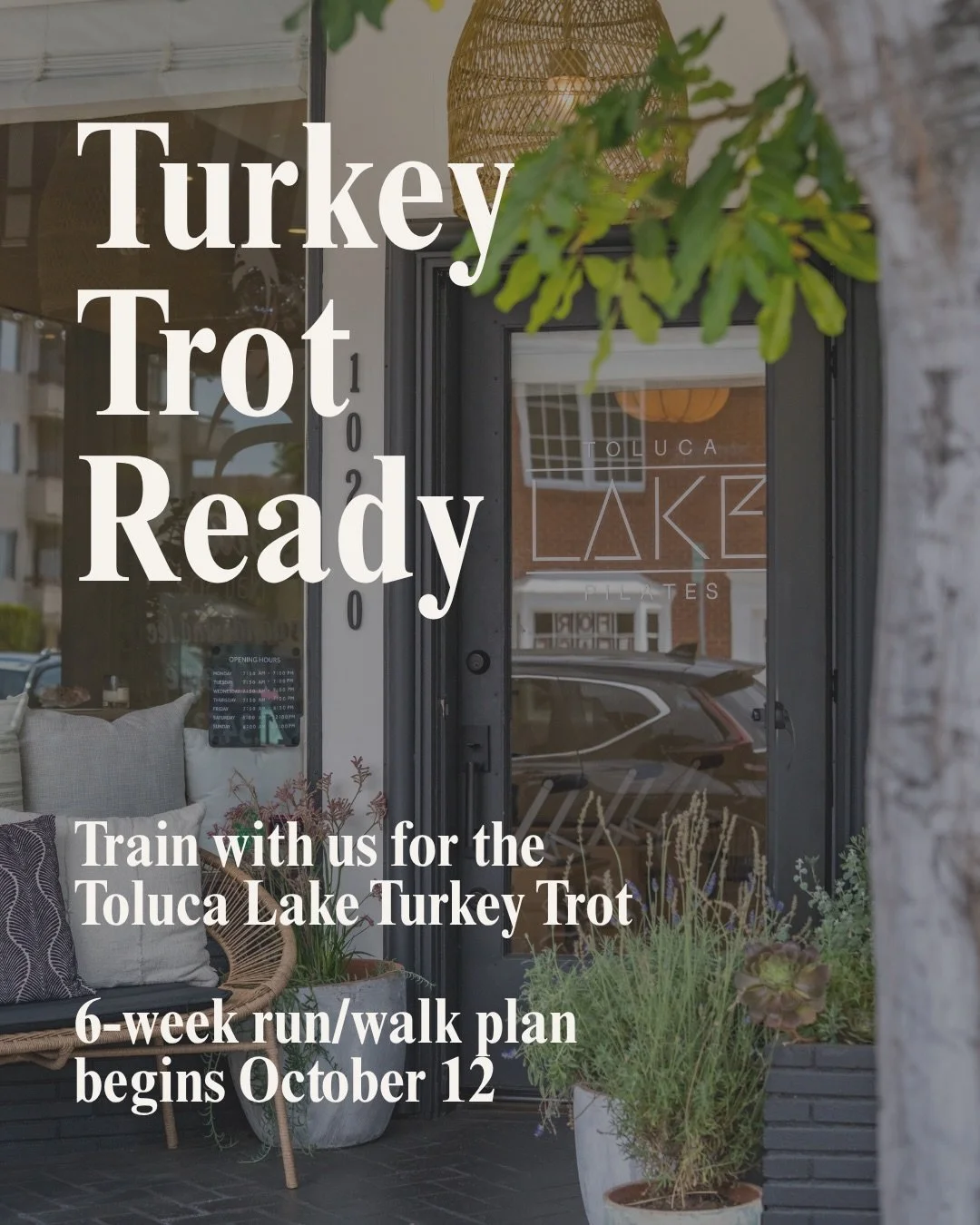 Ready to get Turkey Trot ready? 🏃&zwj;♀️🤎

Our six-week run/walk training plan begins October 12 and combines gradual 3:2 intervals with Pilates, recovery, and rest to help you build toward the 5K one step at a time.

Visit the link in our bio to d