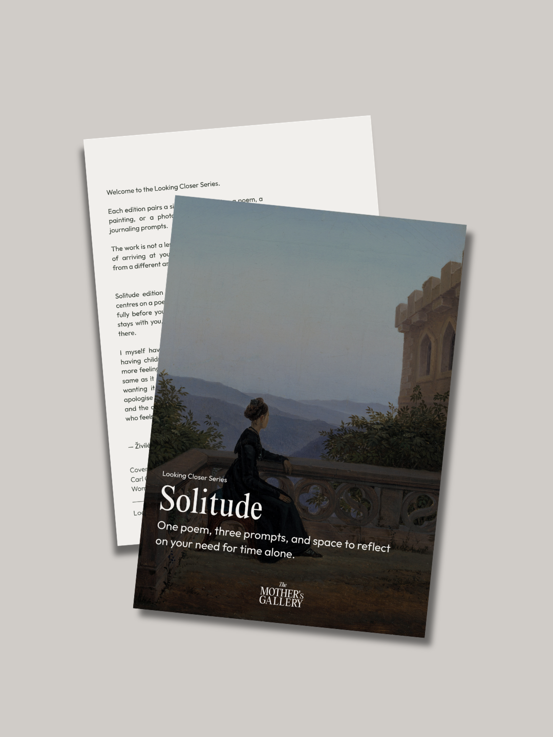 Looking Closer Series: Solitude