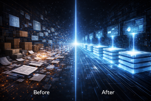 Digitization – system-of-record hero visual