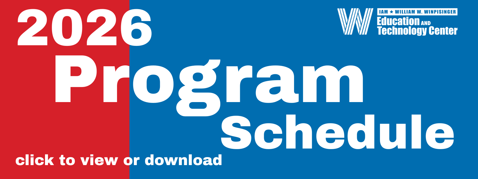 W3 2026 Schedule now available