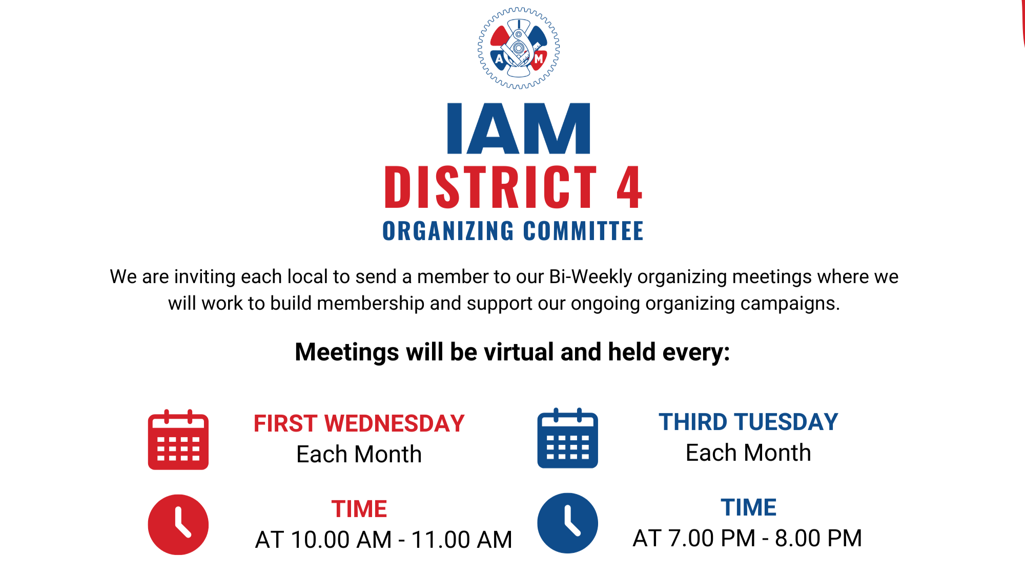 Join the District Organizing Committee