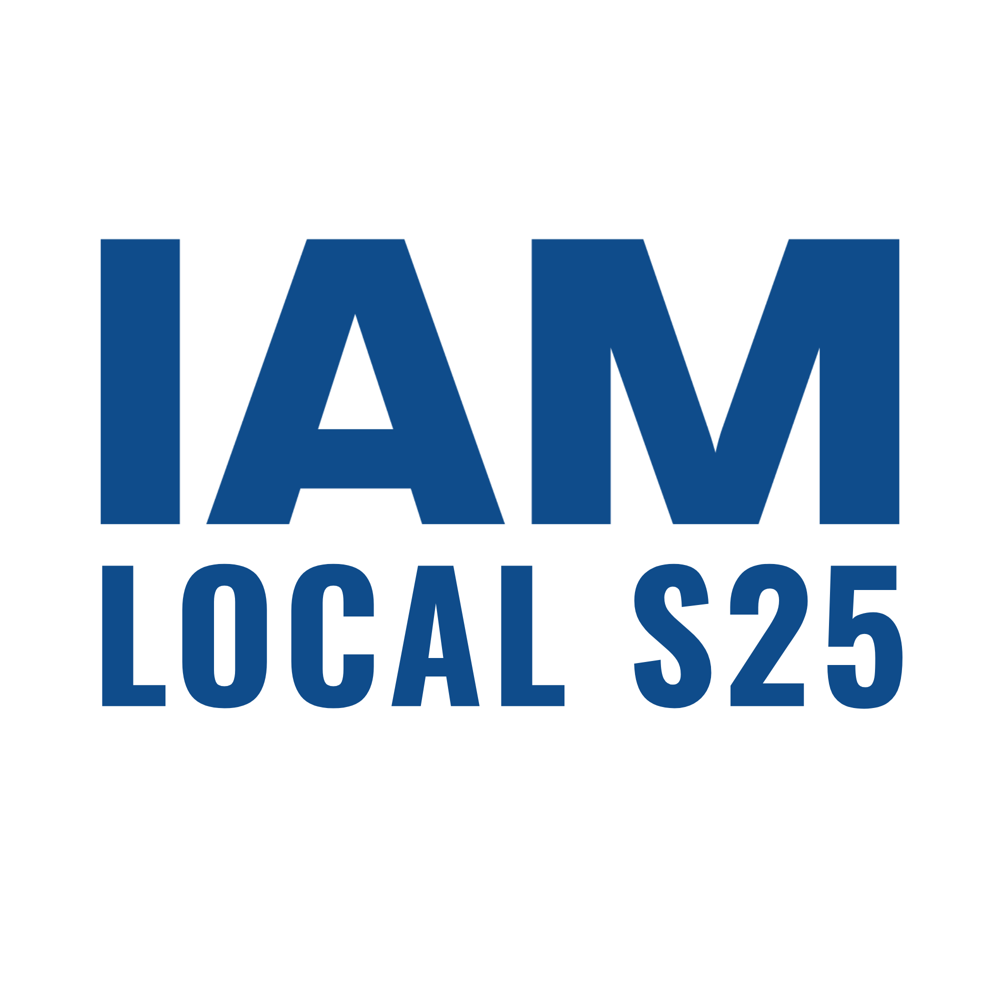 Text reading 'I AM LOCAL S25' in bold blue letters on a black background.