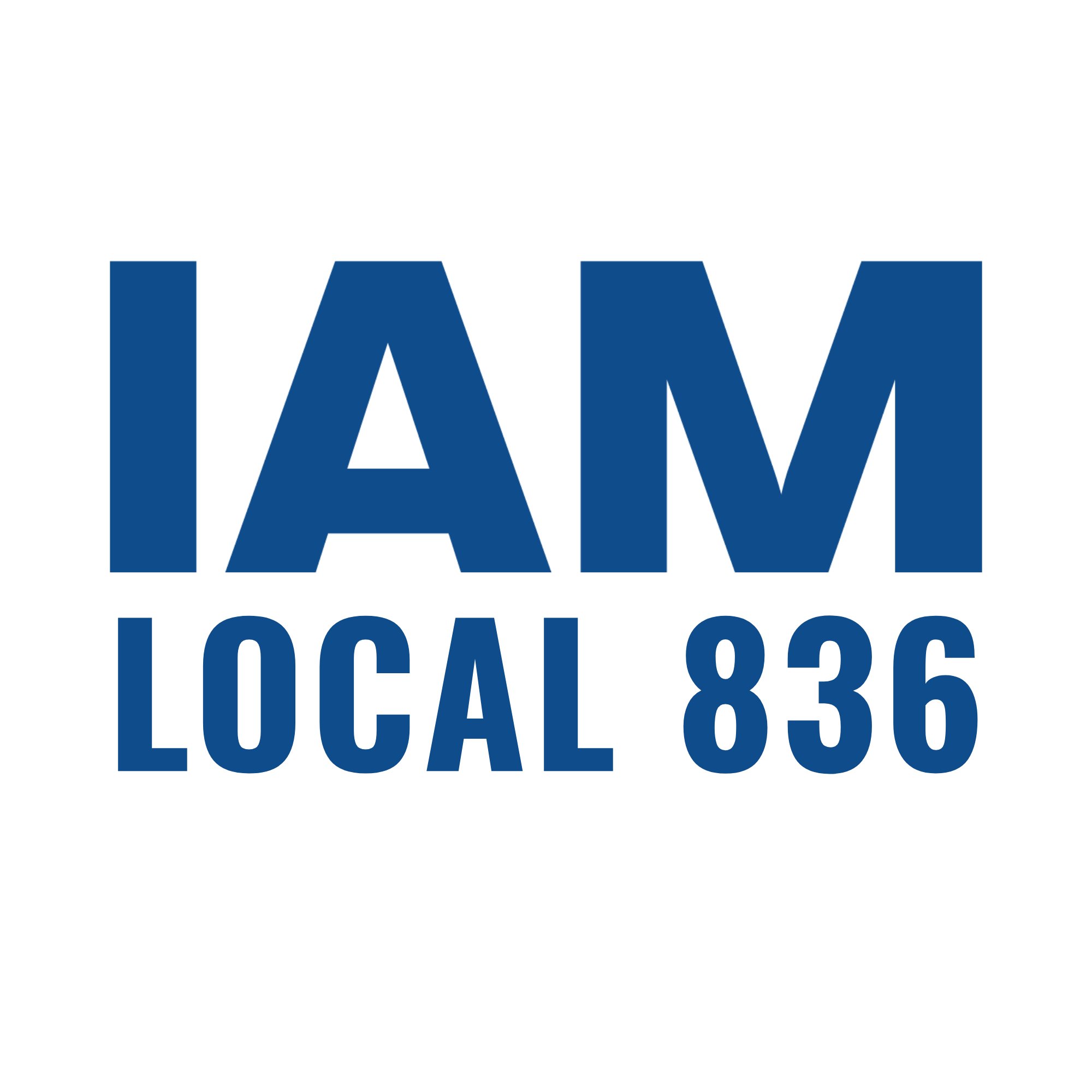 Text says 'I AM LOCAL 836' in bold blue letters.