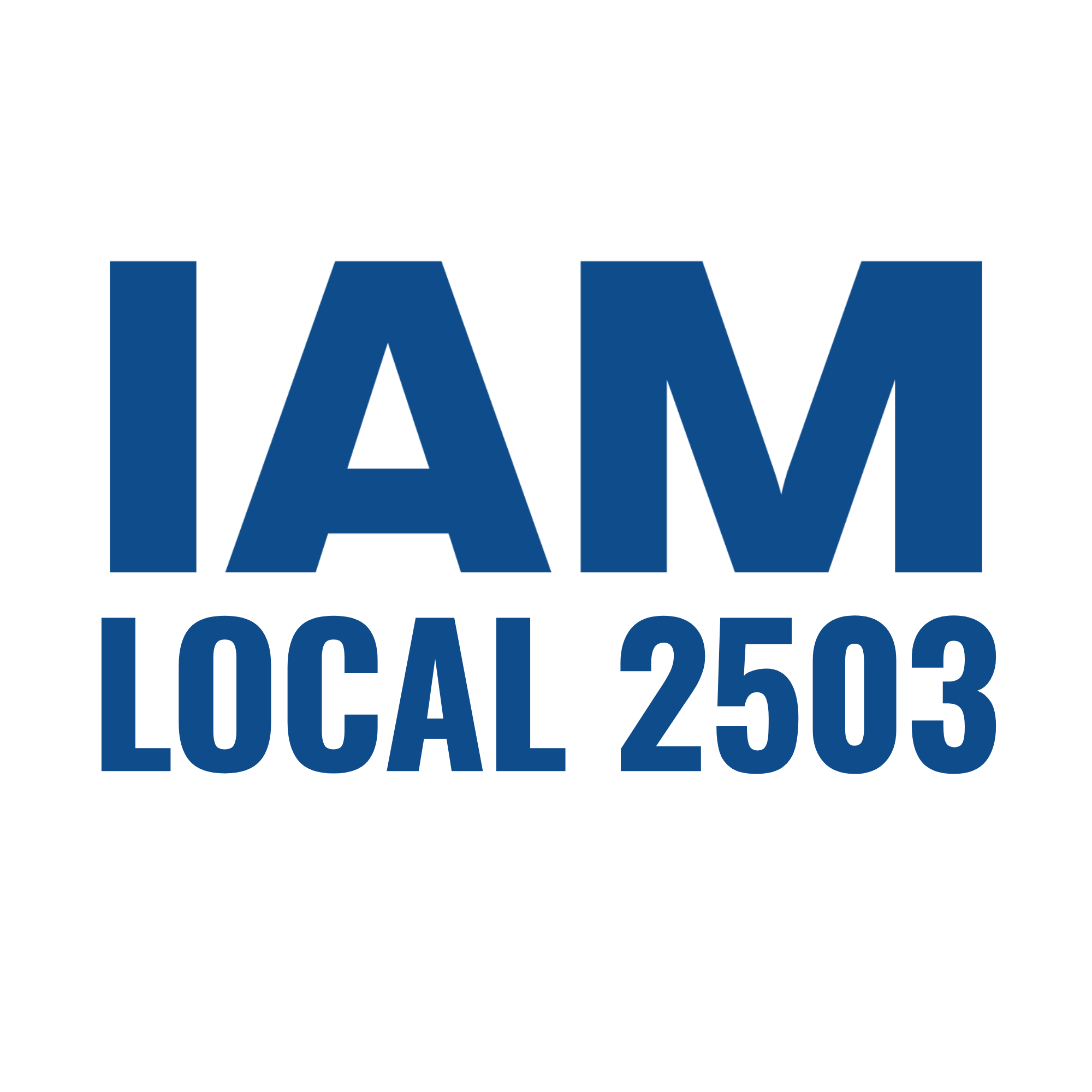 Text saying, 'I AM LOCAL 2503' with a black background.