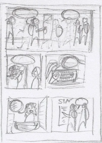 Evolution of a comics page - Thumbs to Final — Nadine Takvorian Author ...