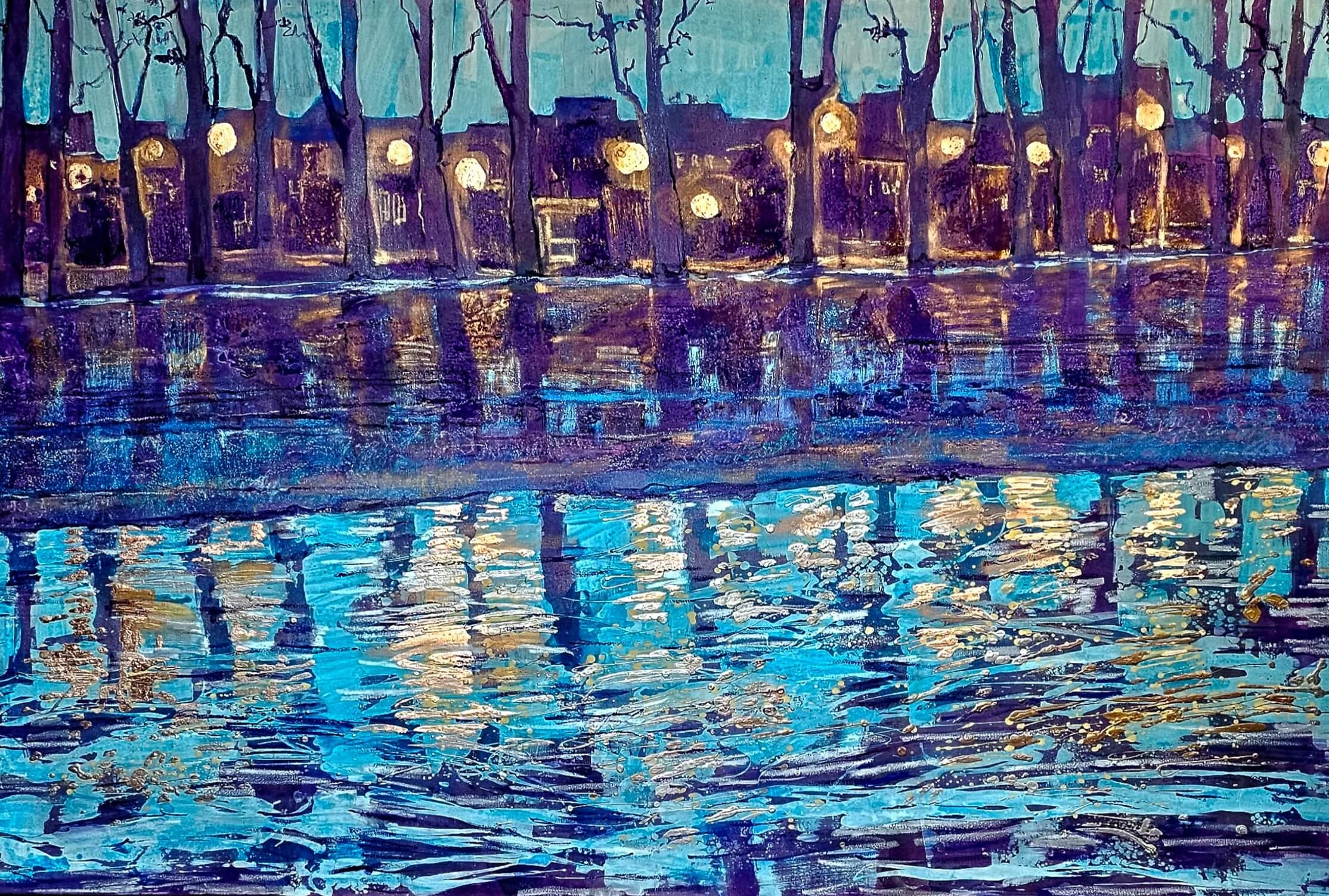 CIESZYN VIEW (OLZA) | 120 × 180 cm