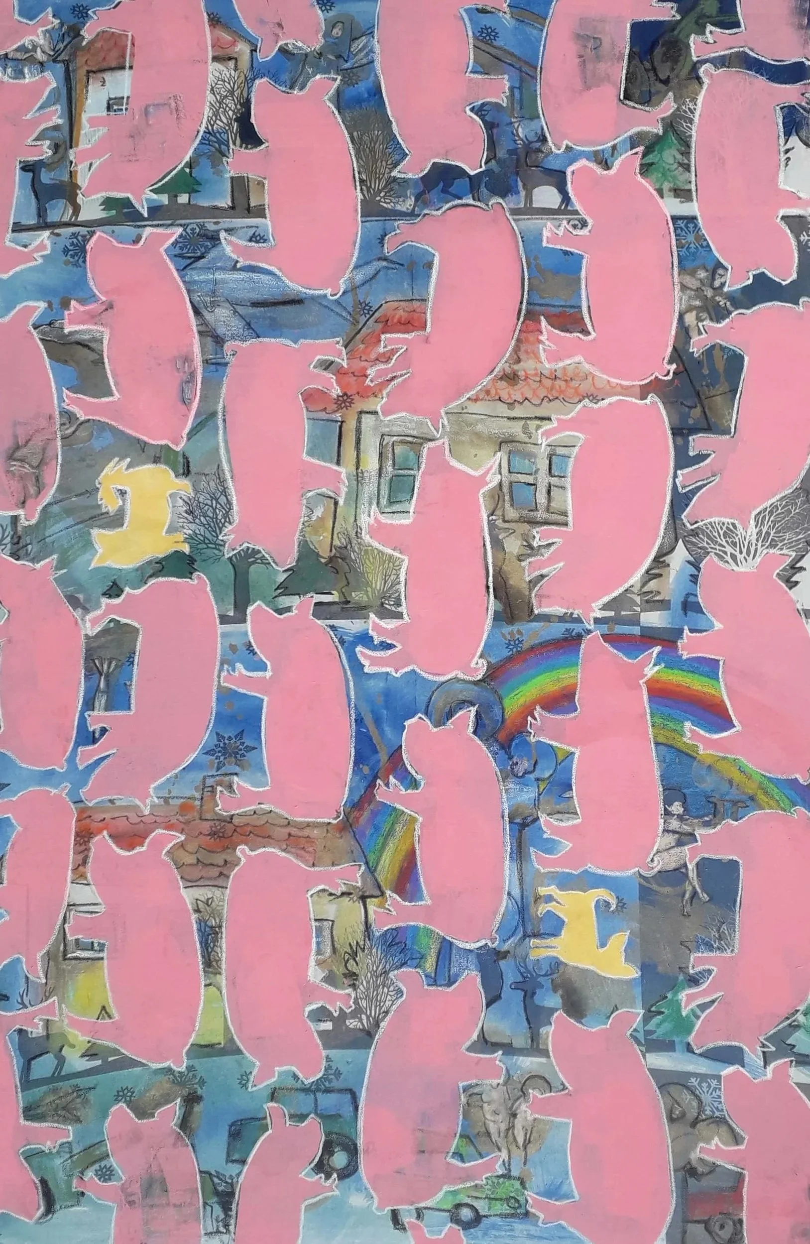 GOLDEN PIG | 180 × 120 cm