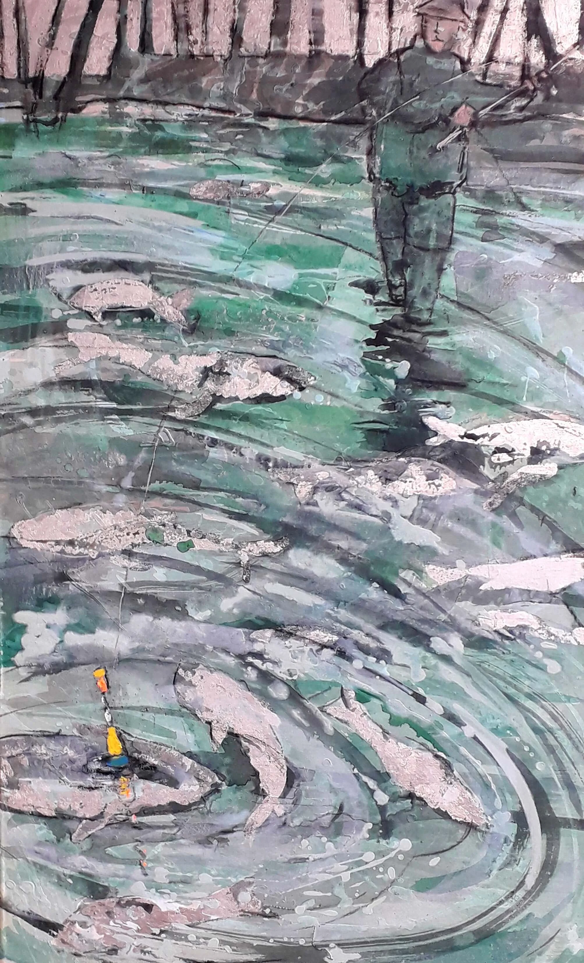 FISHING POND | 80 × 50 cm