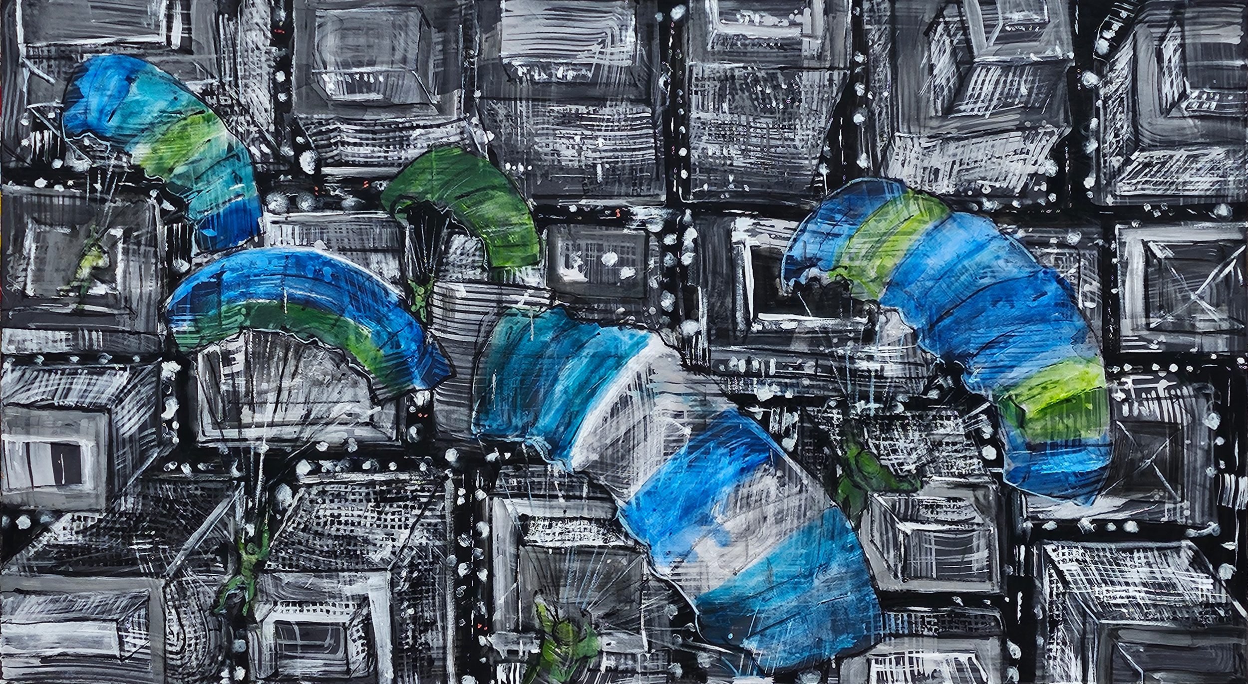 PARATROOPERS | 170 × 100 cm