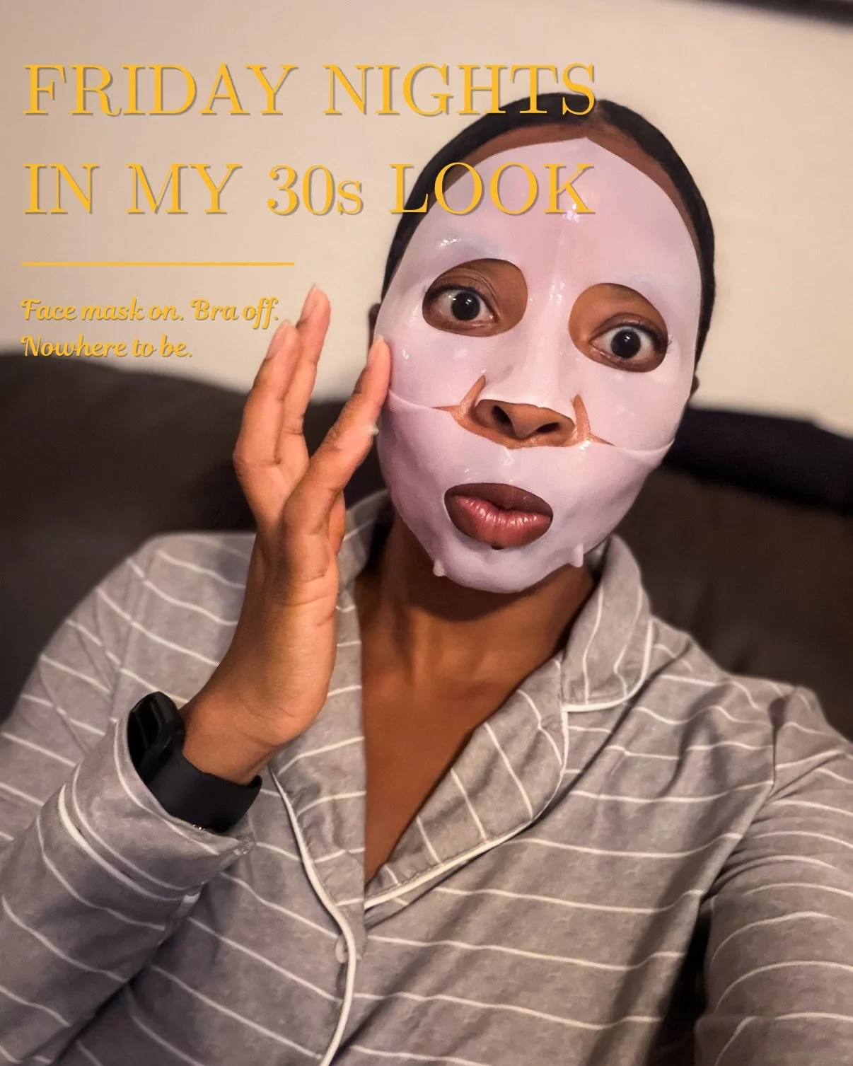 Friday nights in my 30s look a little different then my 20s and I&rsquo;m actually not mad at it. 😂 Face mask on, protein-packed dinner + creatine, and a murder mystery from the comfort of my couch. 

#fridaynight #thirtysomething #momlife #SelfCare