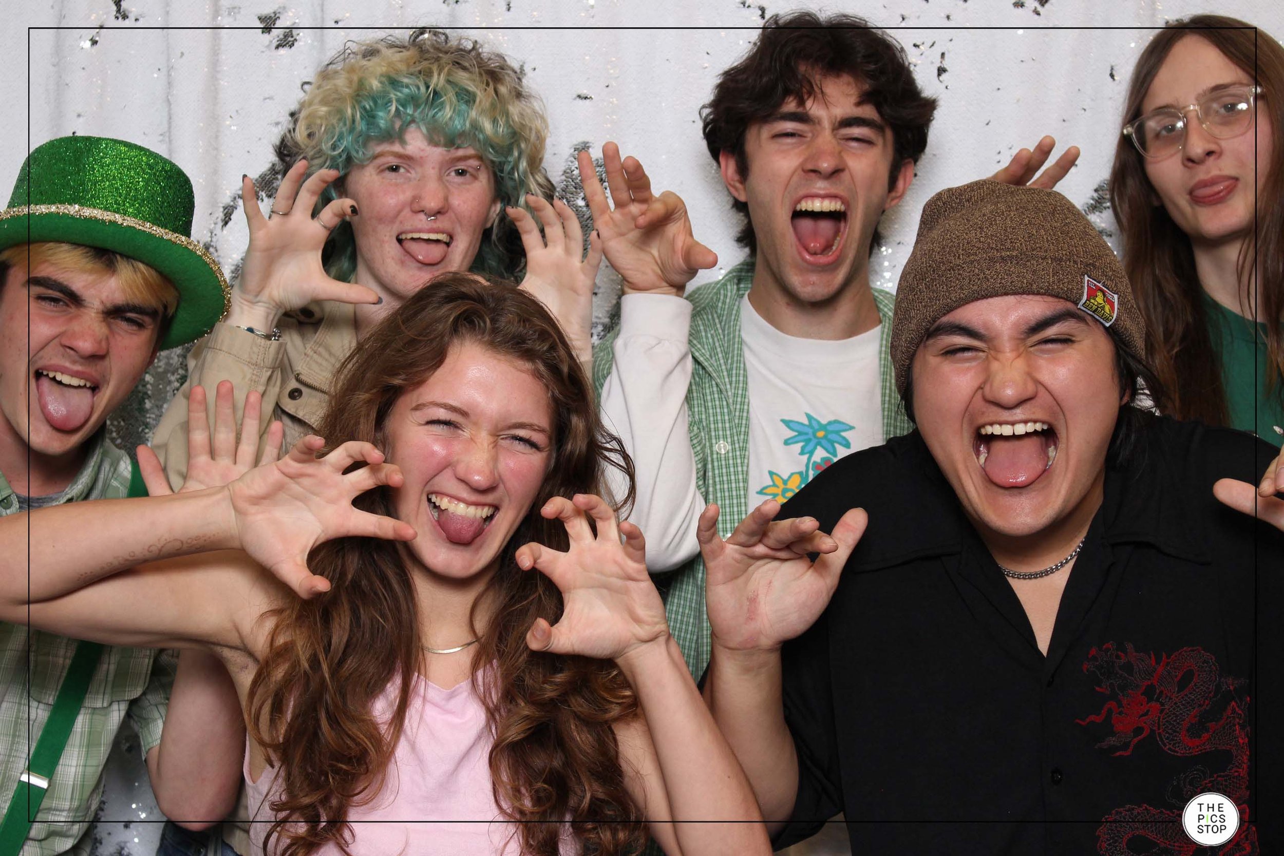 Youth Pose at a Photobooth during an event