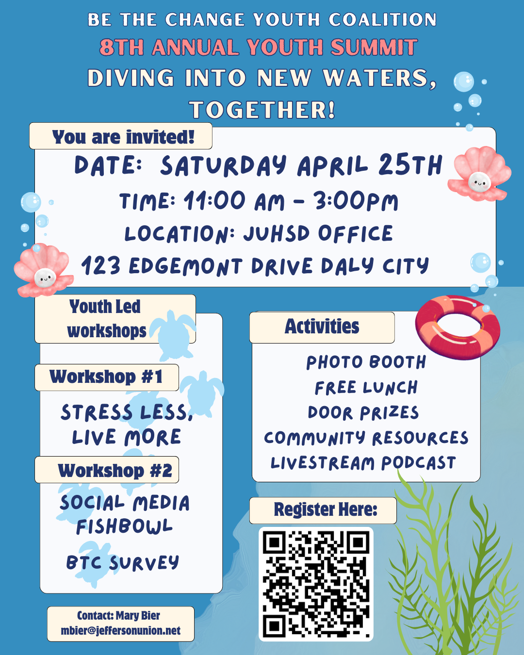 BTC April 25th Youth Summit Flyer