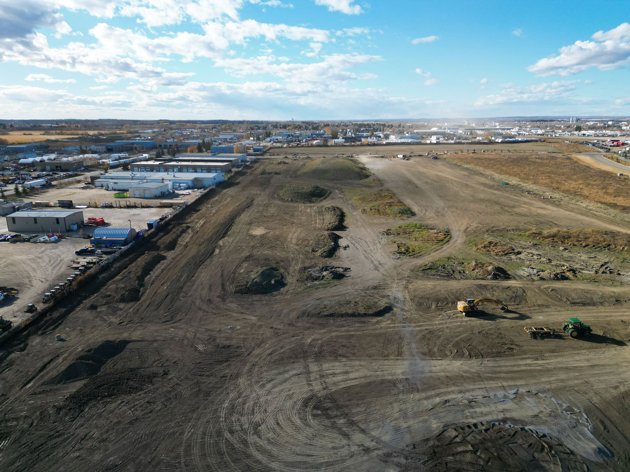 Aerial view of 199 Street Industrial Business Park