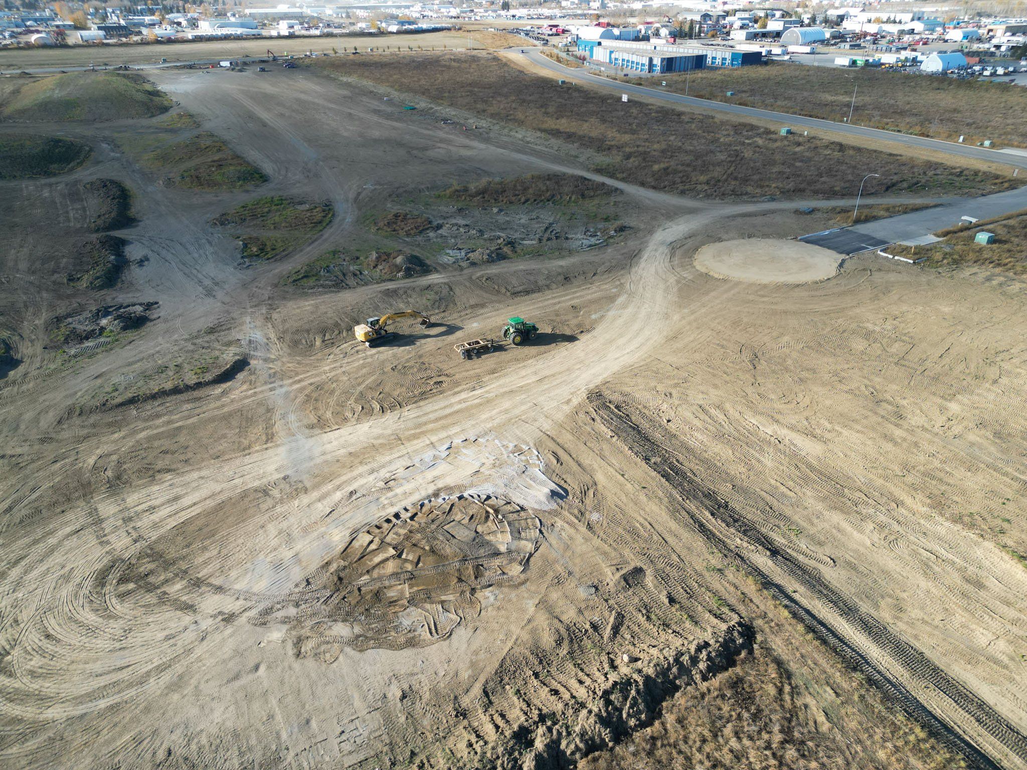 Aerial view of 199 Street Industrial Business Park