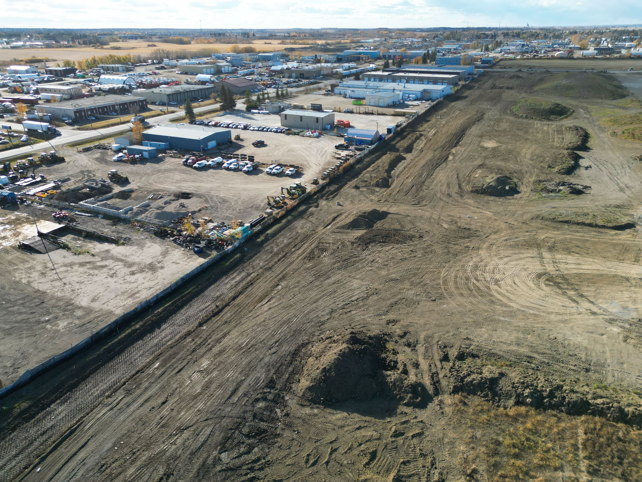 Aerial view of 199 Street Industrial Business Park