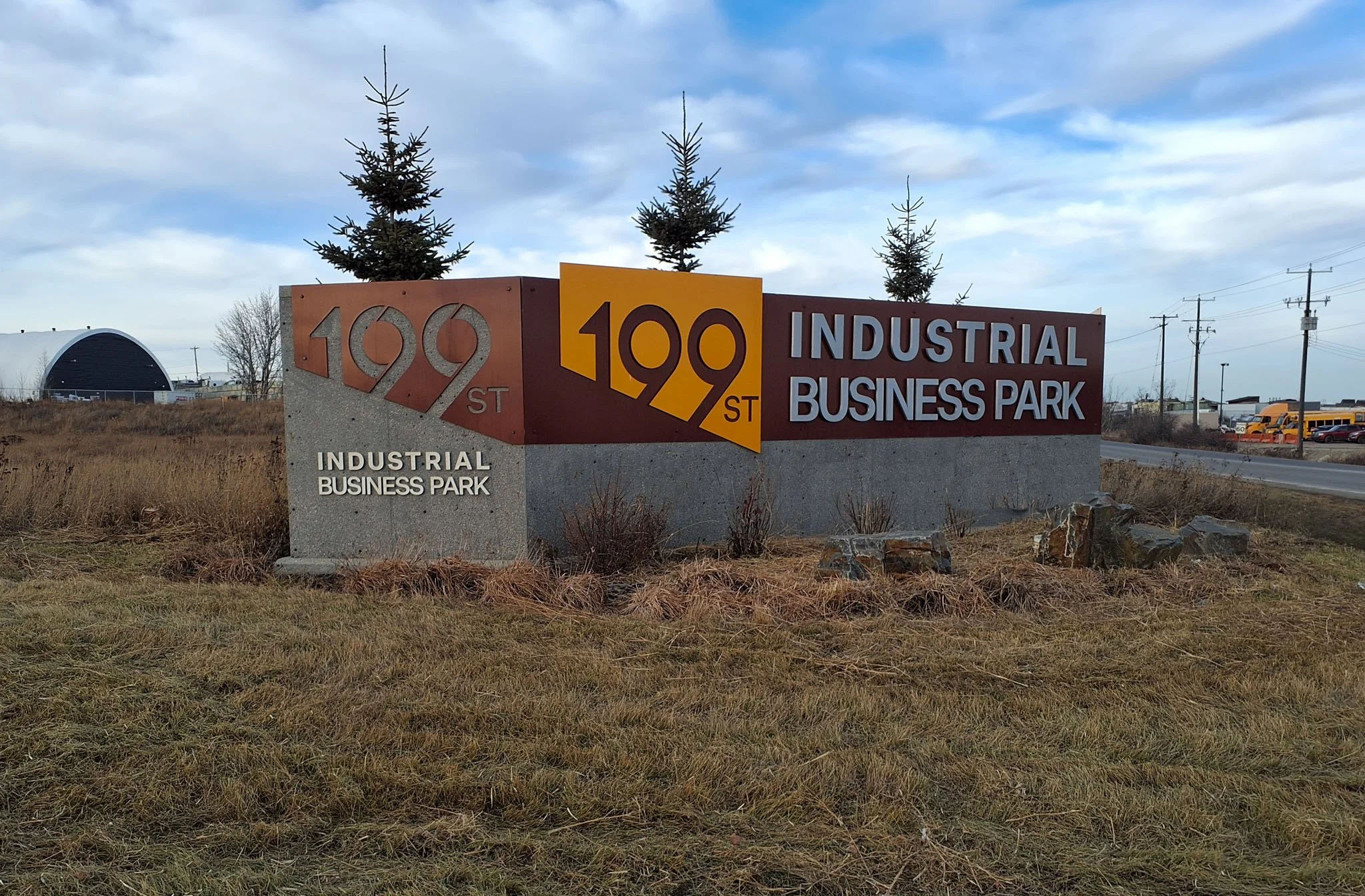 Sign for 199 Street Industrial Business Park 