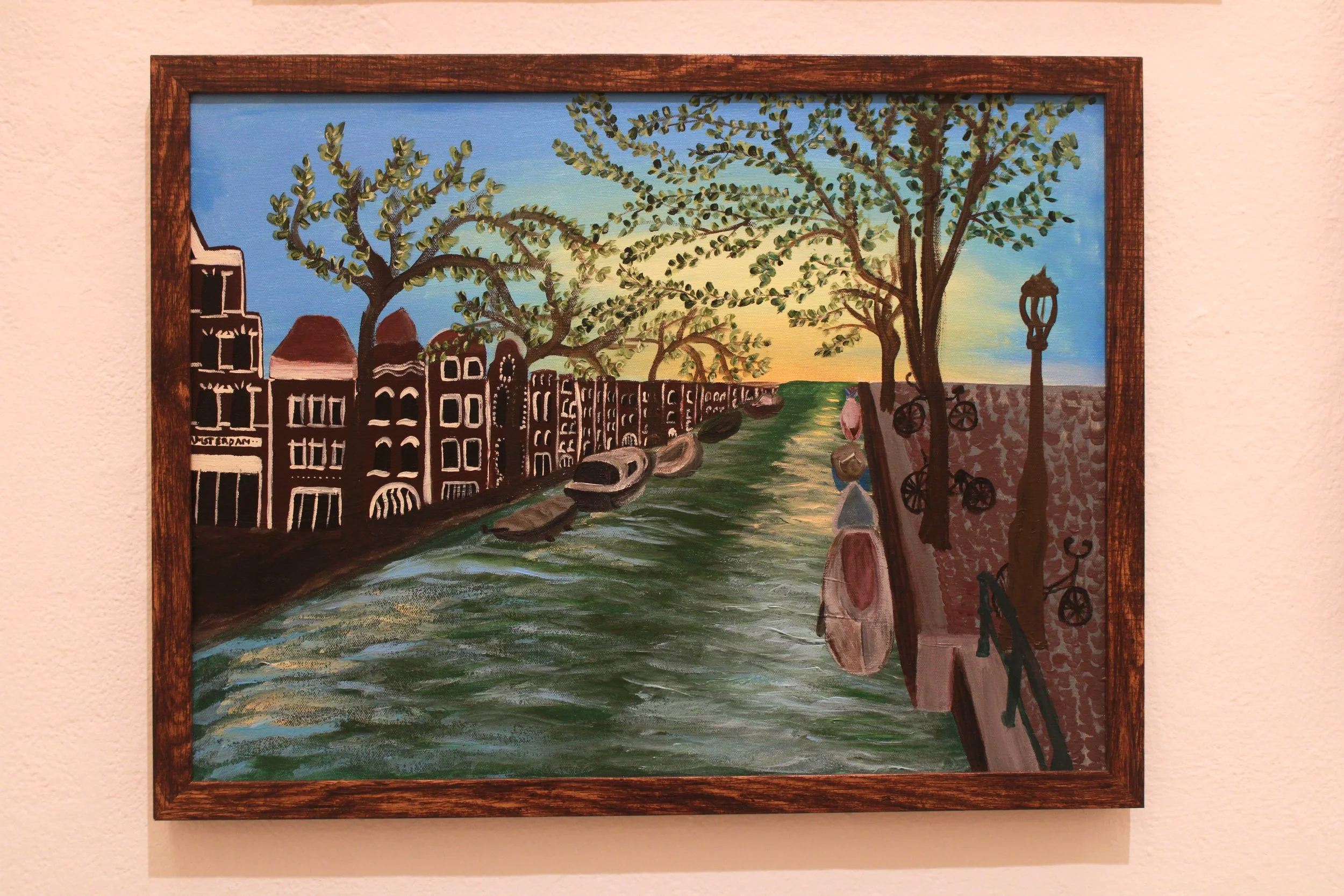 The Canals (Amsterdam, Netherlands), 2025, 18 x 24, acrylic on canvas