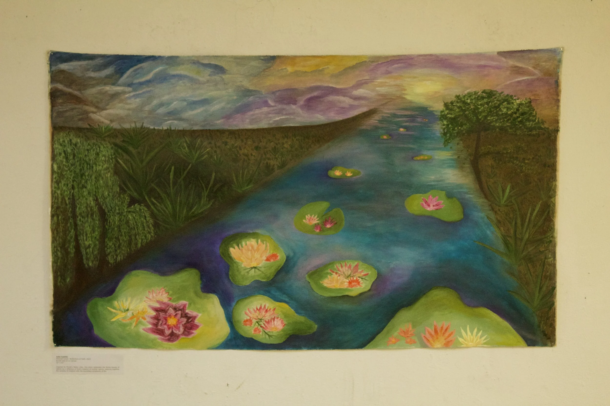 untitled, 2024, 68 x 36, acrylic and oil on canvas 