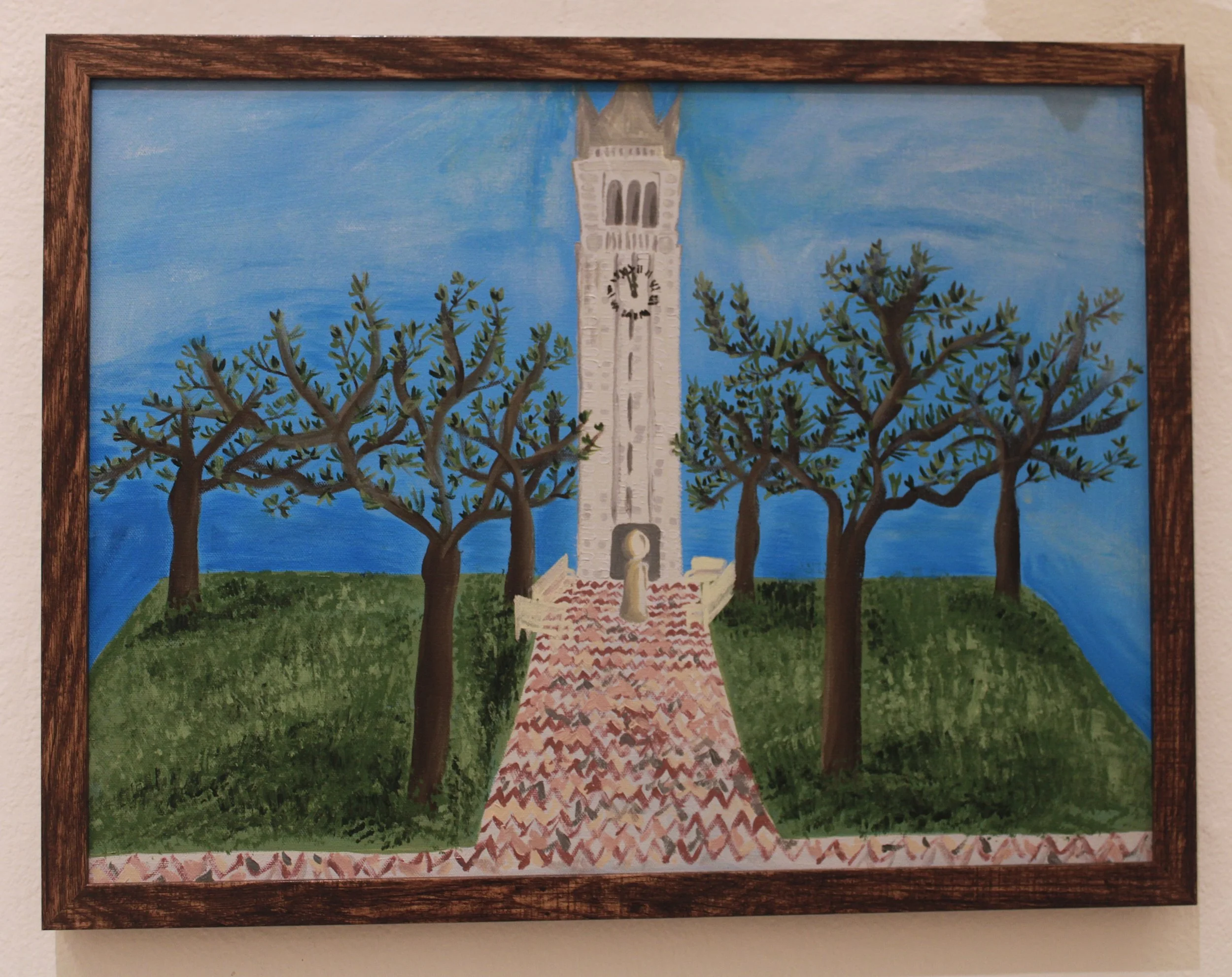 Campanile (Berkeley, California), 2025, 18 x 24, acrylic on canvas