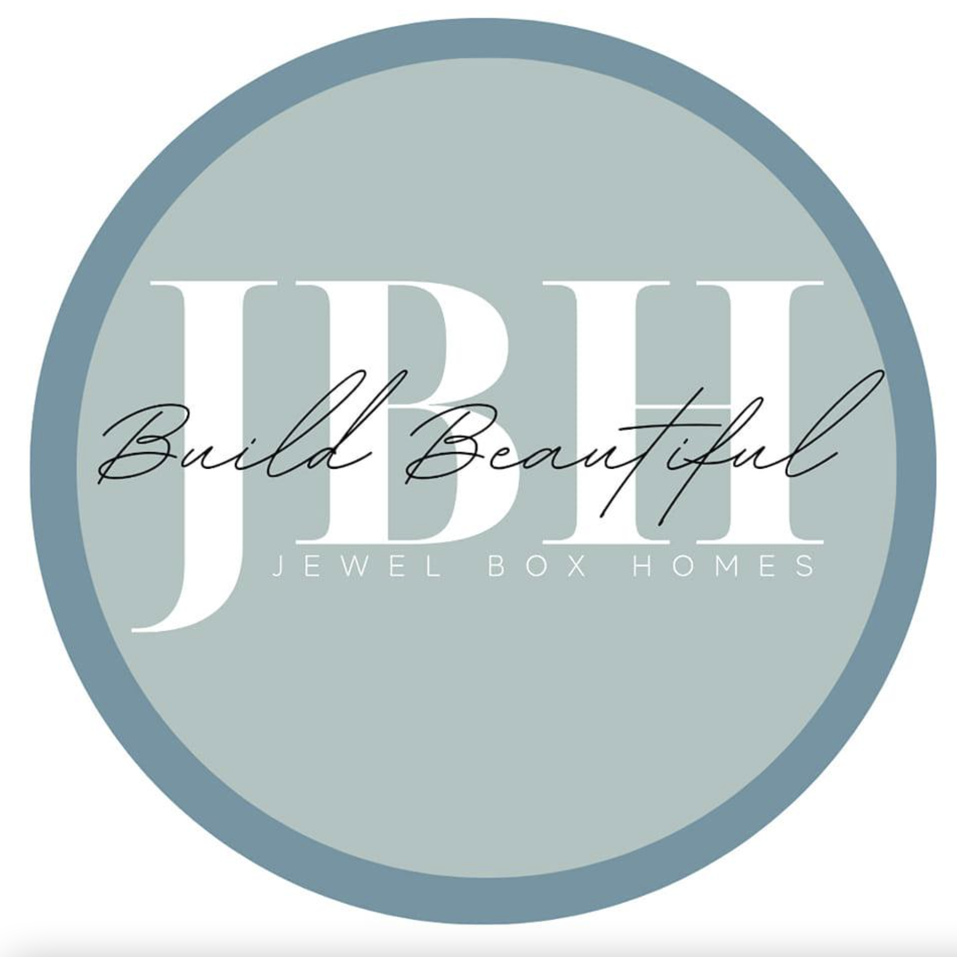 Logo for Jewel Box Homes with the words Build Beautiful over initials JB and Jewel Box Homes underneath.
