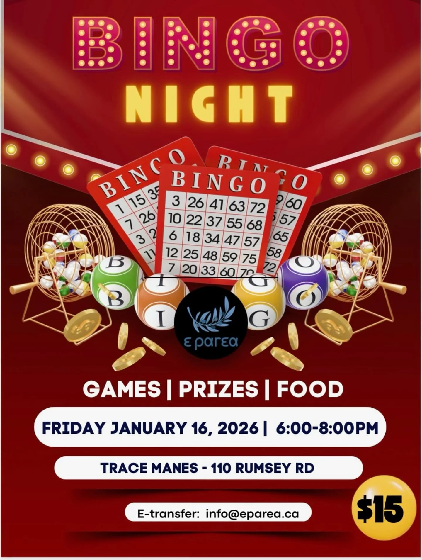 🎉🎱 **E-Parea Bingo Night!** 🎱🎉

Calling all **special teens &amp; young adults** &mdash; this night is for YOU! 💙
Join us for an exciting and inclusive **Bingo Night** made especially for young people to hang out, play games, win prizes, and enj