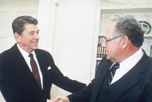 President Ronald Reagan and Wendy's Founder, Dave Thomas