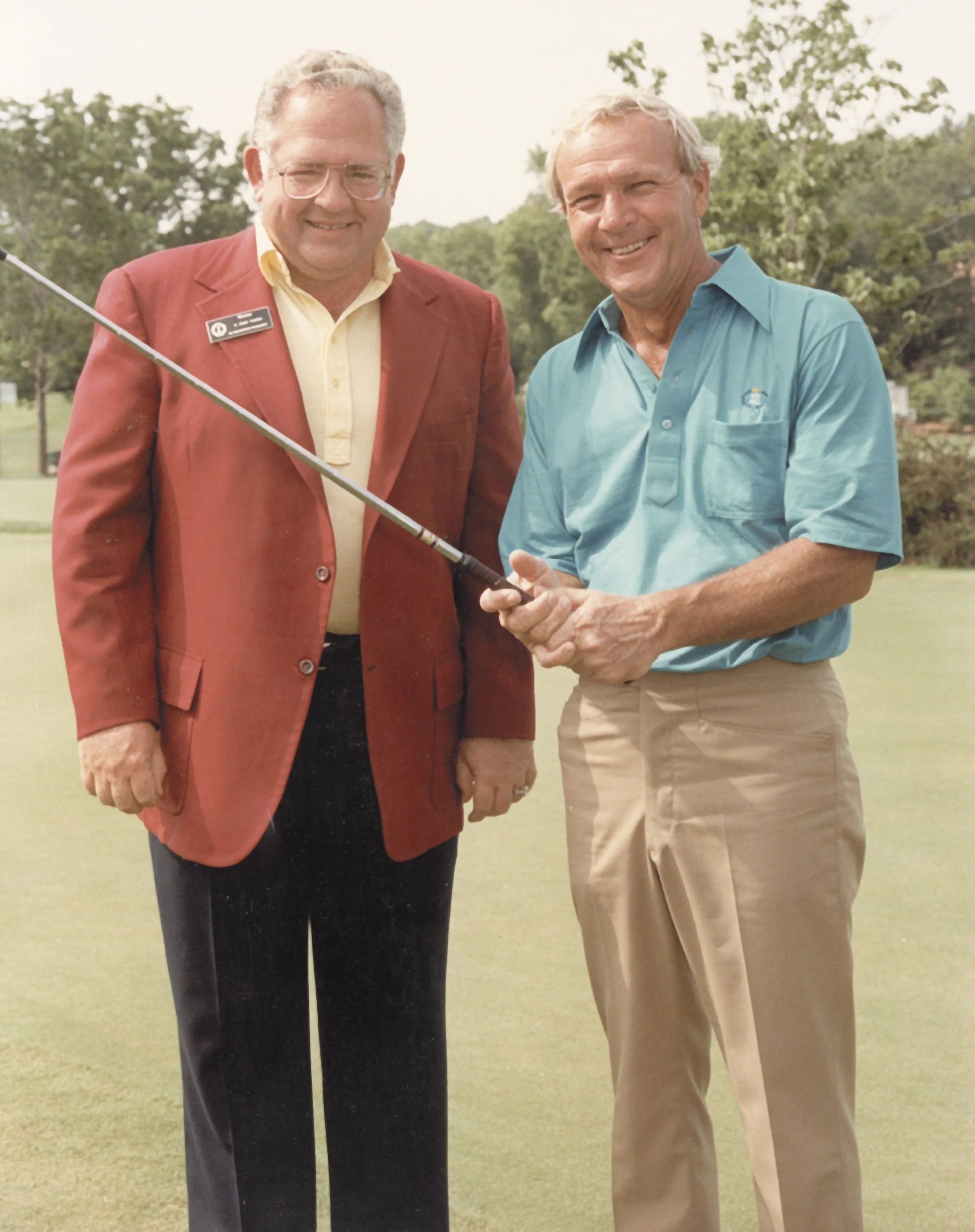 Dave Thomas, Founder of Wendy's, with golf legend Arnold Palmer