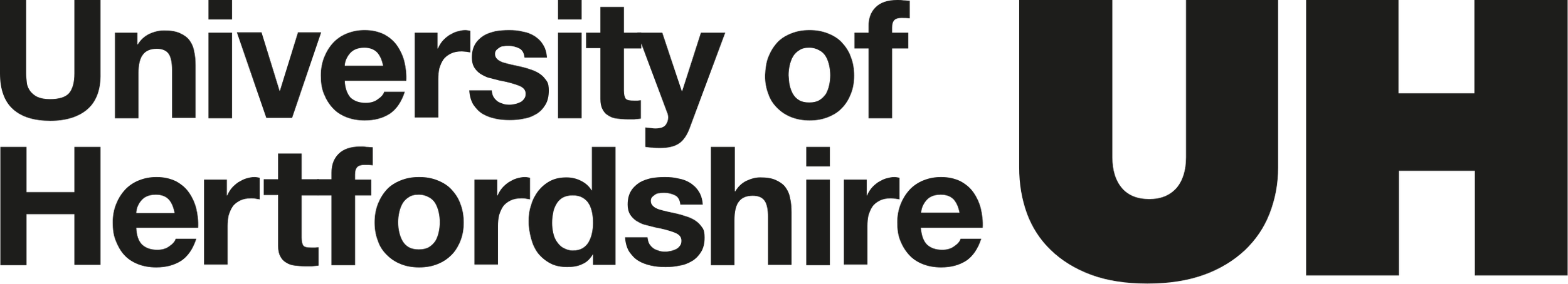 Text reading 'University of Hertfordshire' in black on a transparent background.