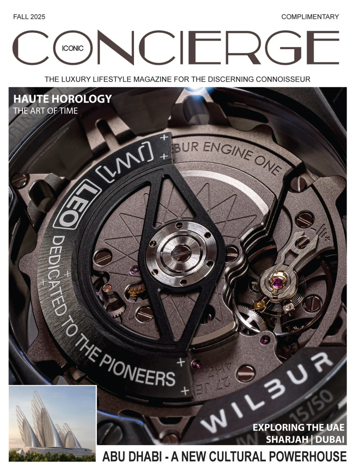 Jason Wilbur and Wilbur Supermachines - Watches & Horlology Issue. Iconic Concierge. Feature Article