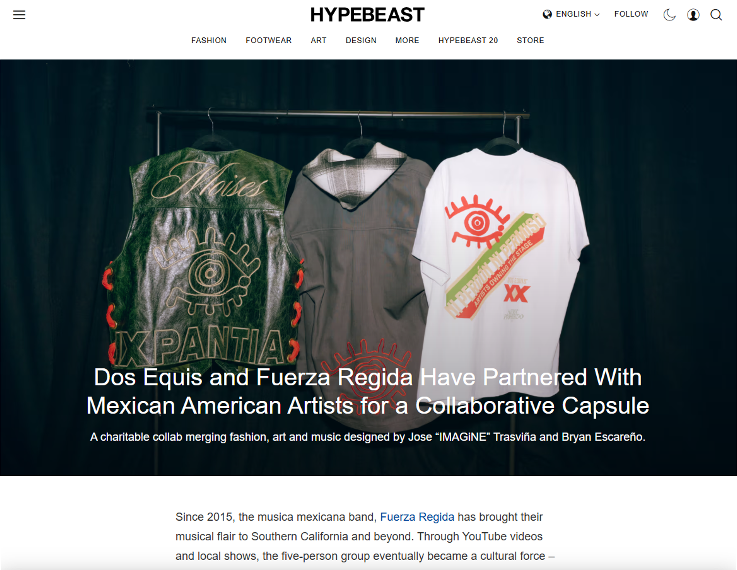 Hypebeast | Fashion Capsule Editorial Coverage